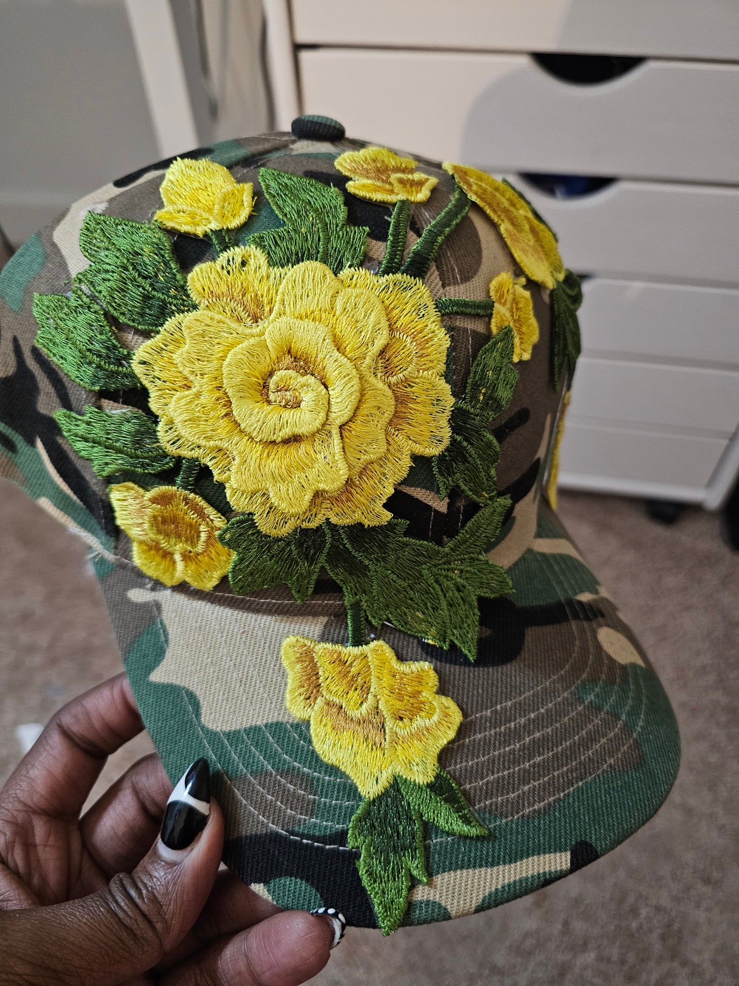 Floral Appliqué Cap