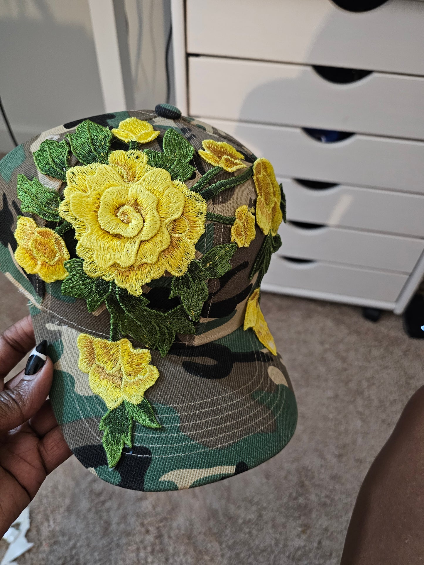 Floral Appliqué Cap