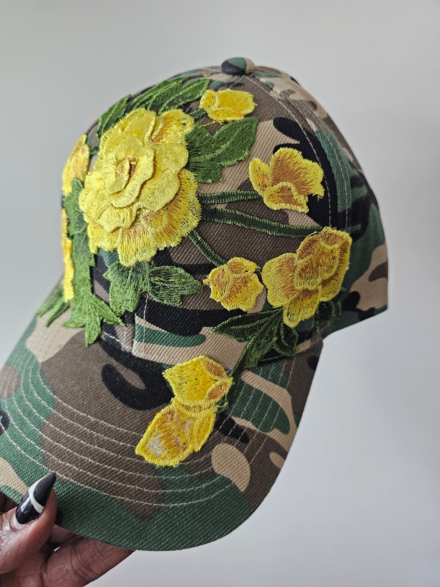 Floral Appliqué Cap