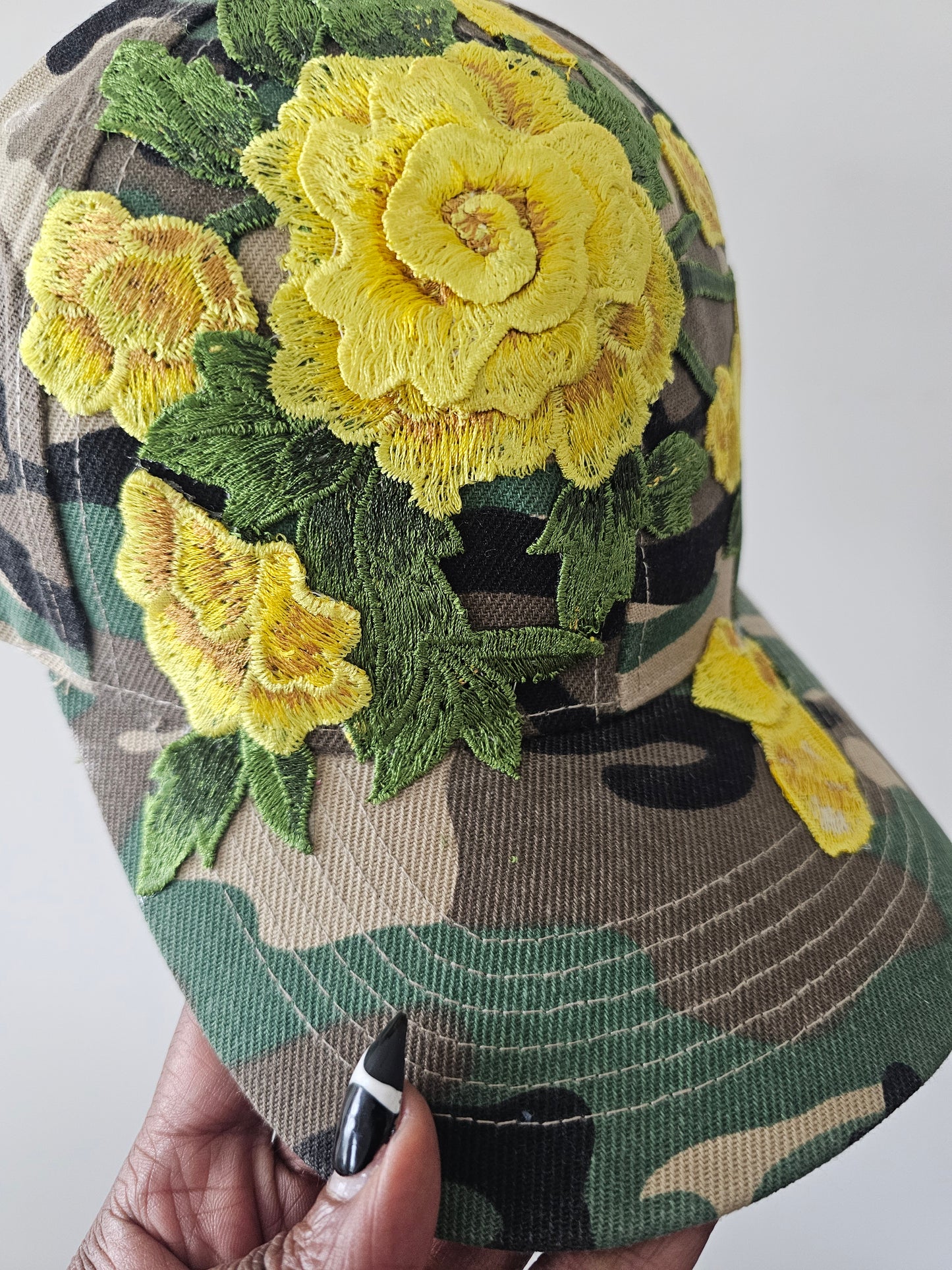 Floral Appliqué Cap