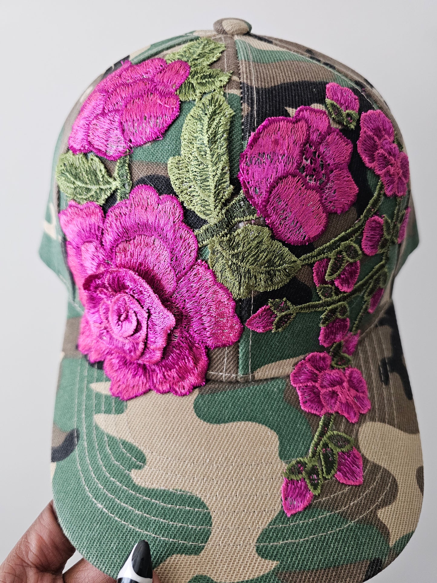 Floral Appliqué Cap
