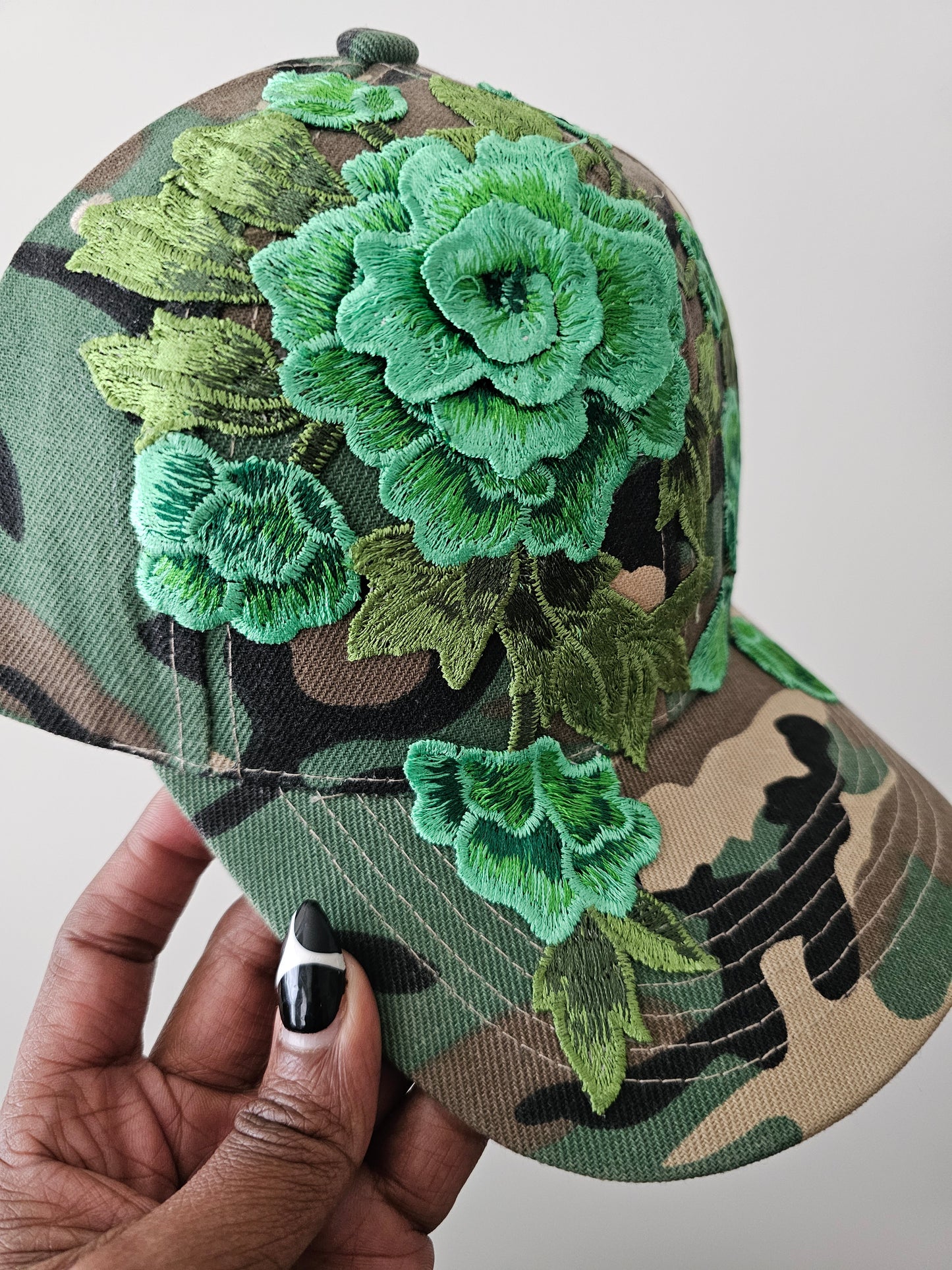Floral Appliqué Cap