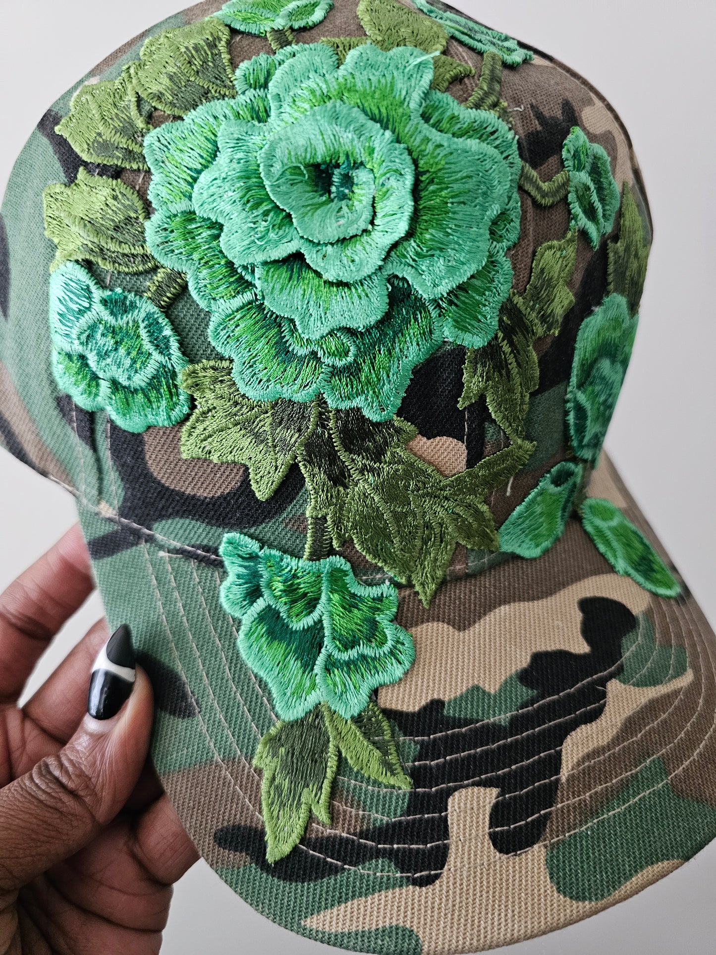 Floral Appliqué Cap