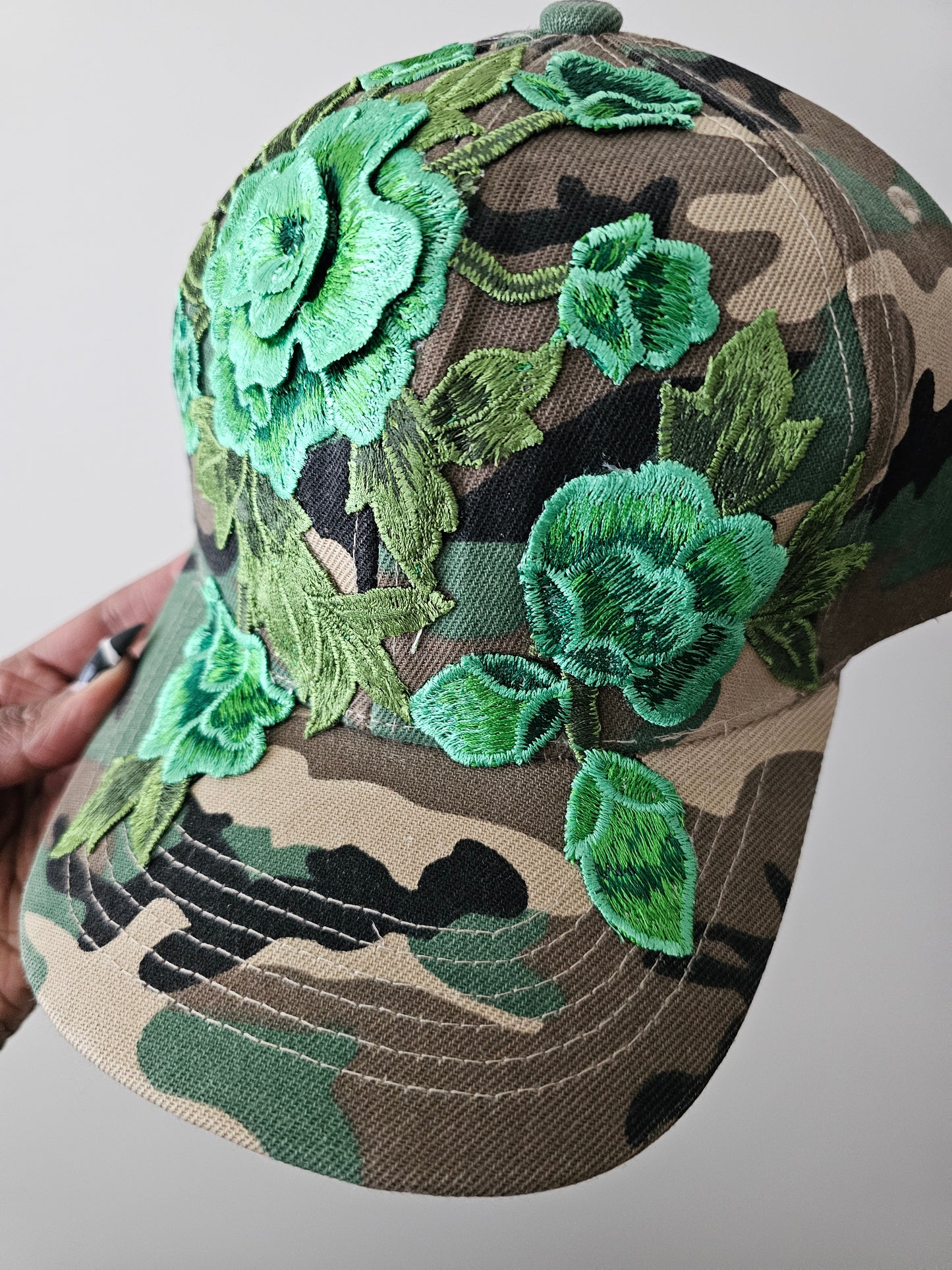 Floral Appliqué Cap