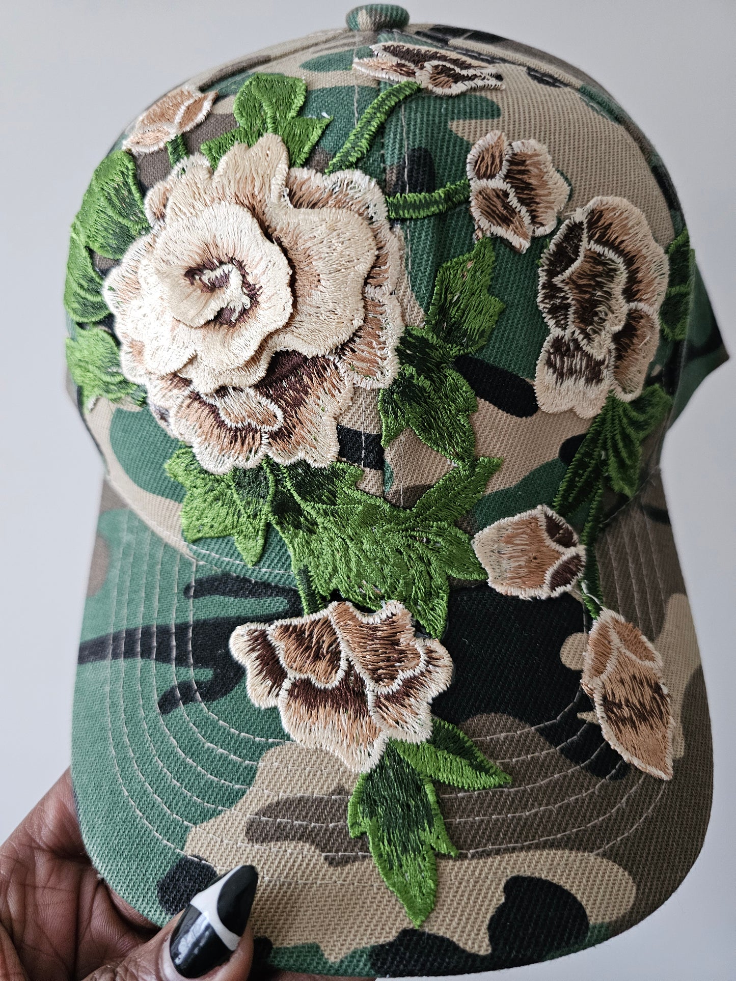 Floral Appliqué Cap