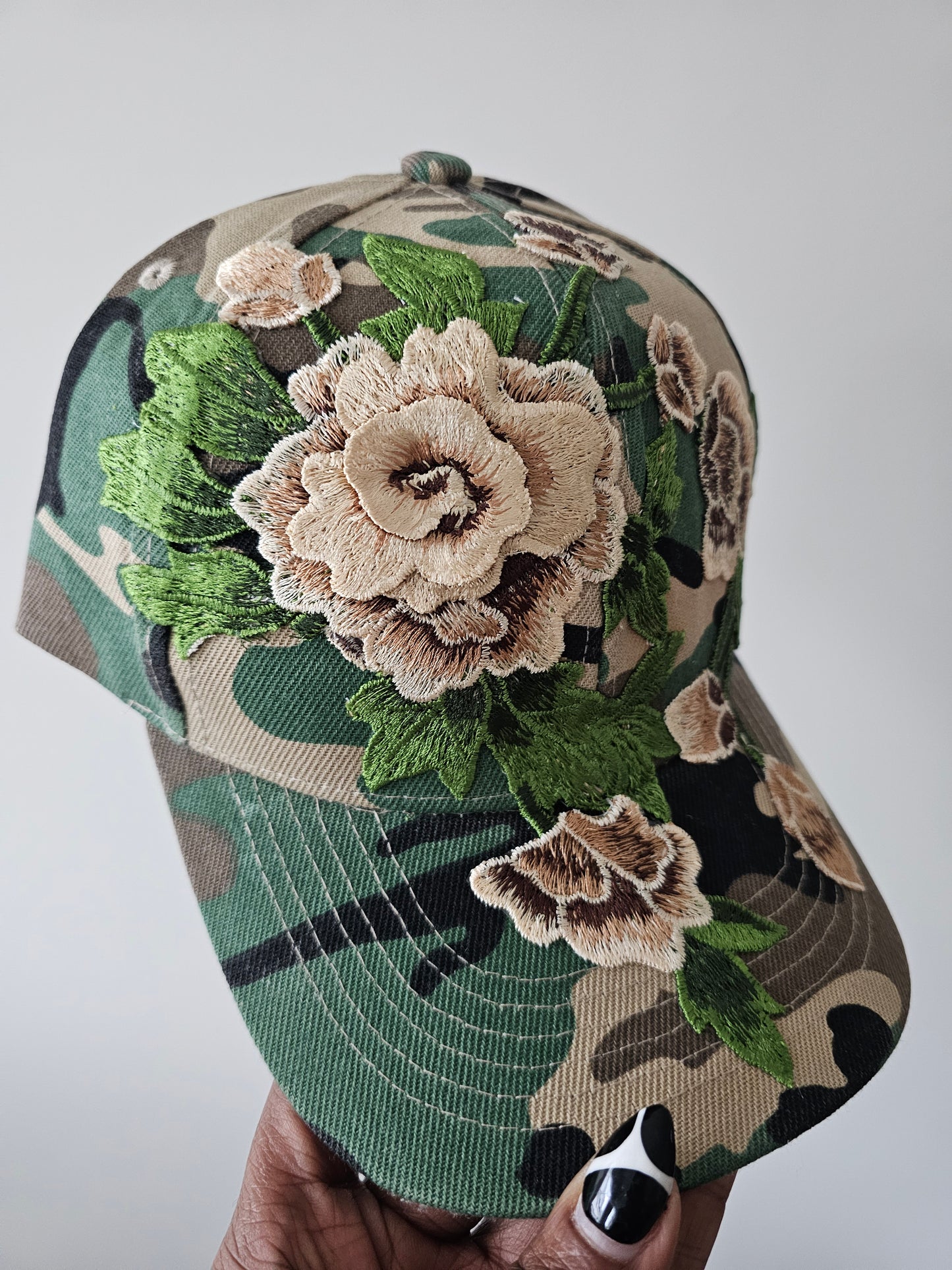 Floral Appliqué Cap