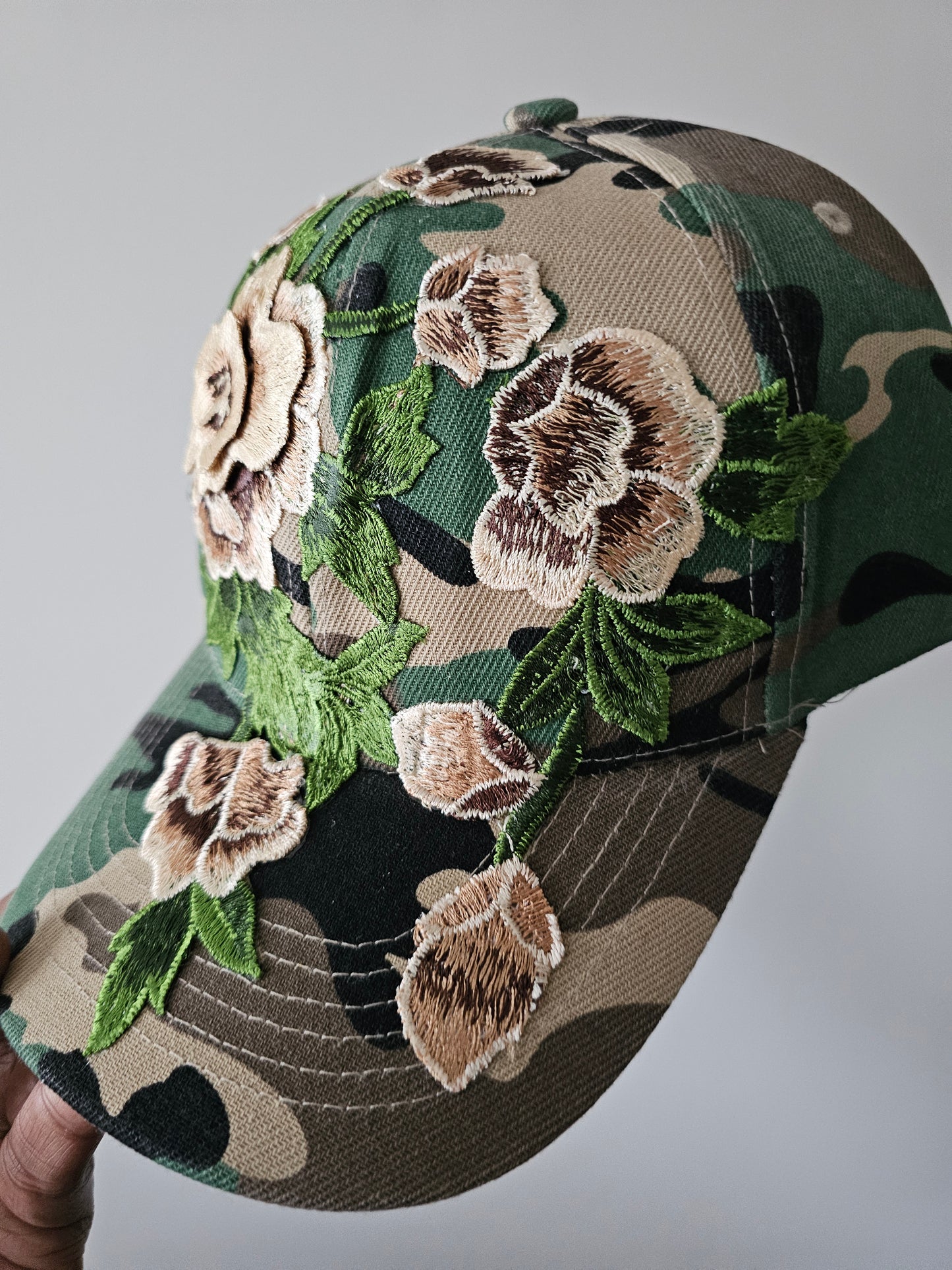 Floral Appliqué Cap
