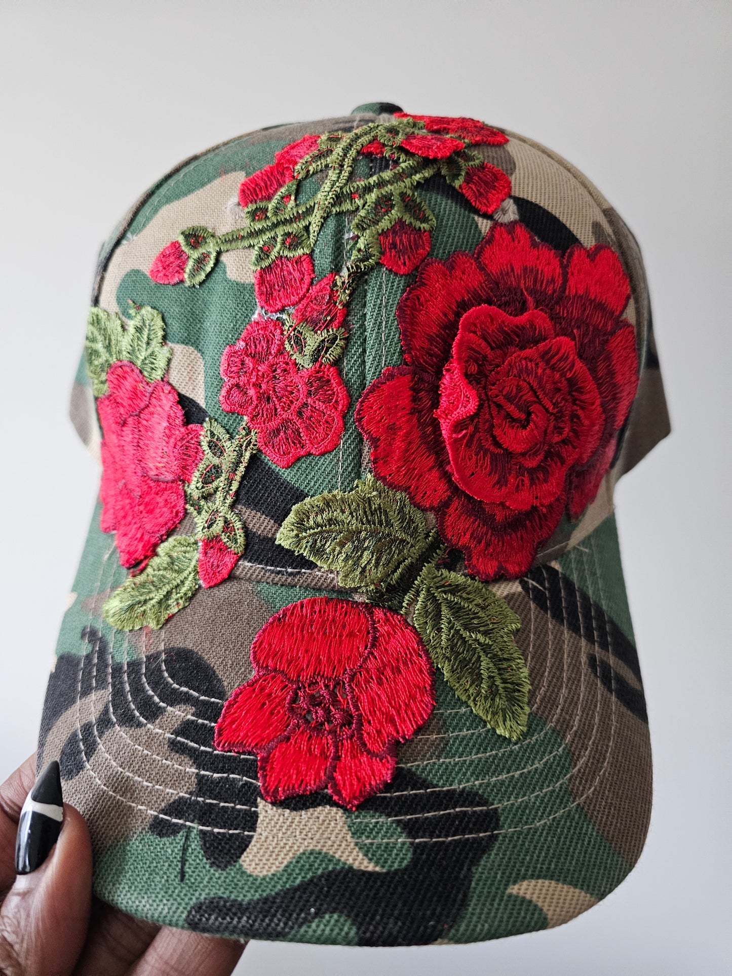 Floral Appliqué Cap