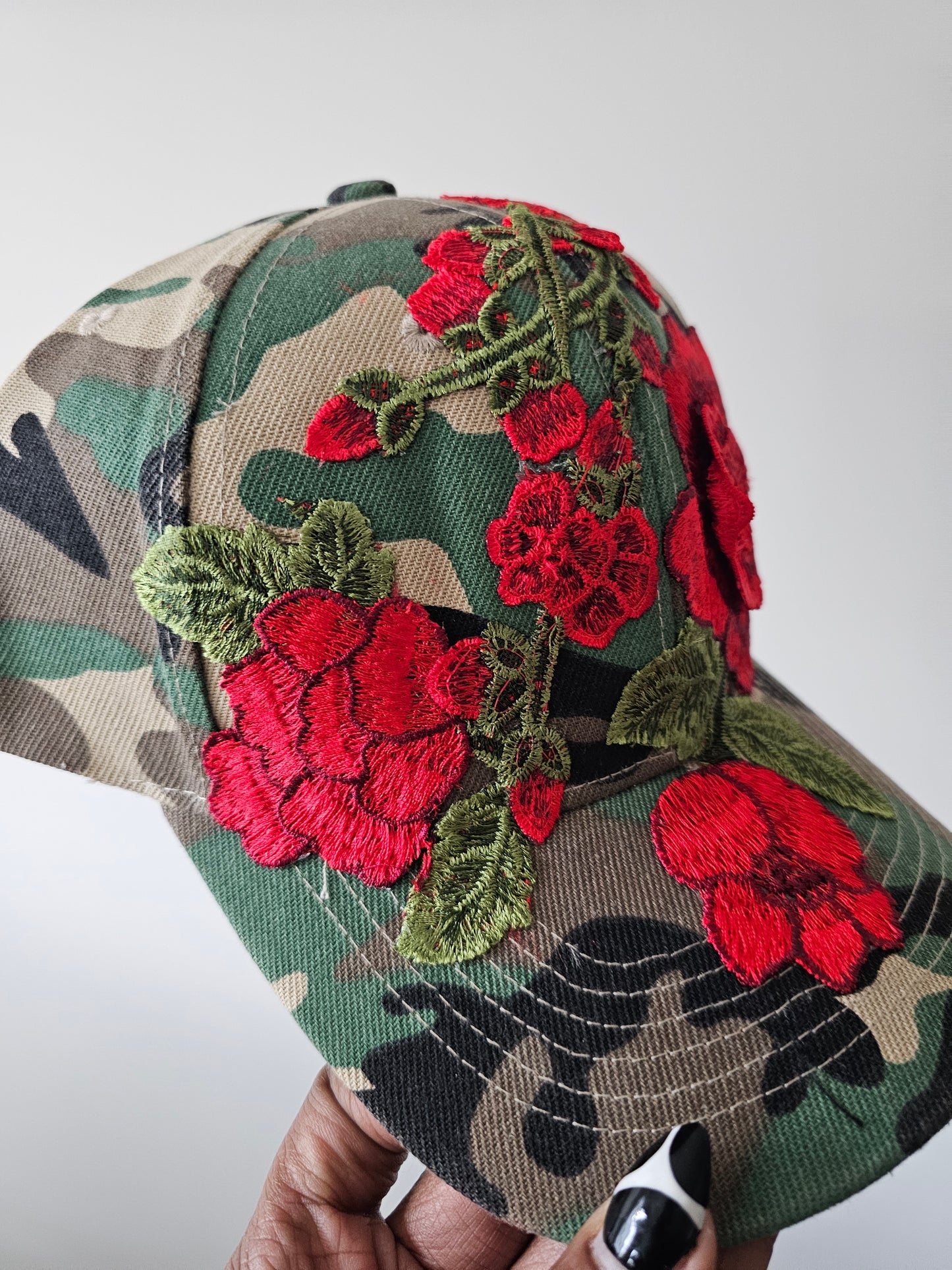 Floral Appliqué Cap