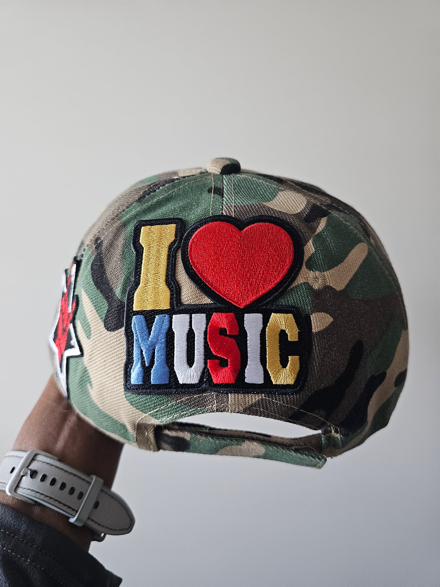 Rock & Roll Music Camo Cap