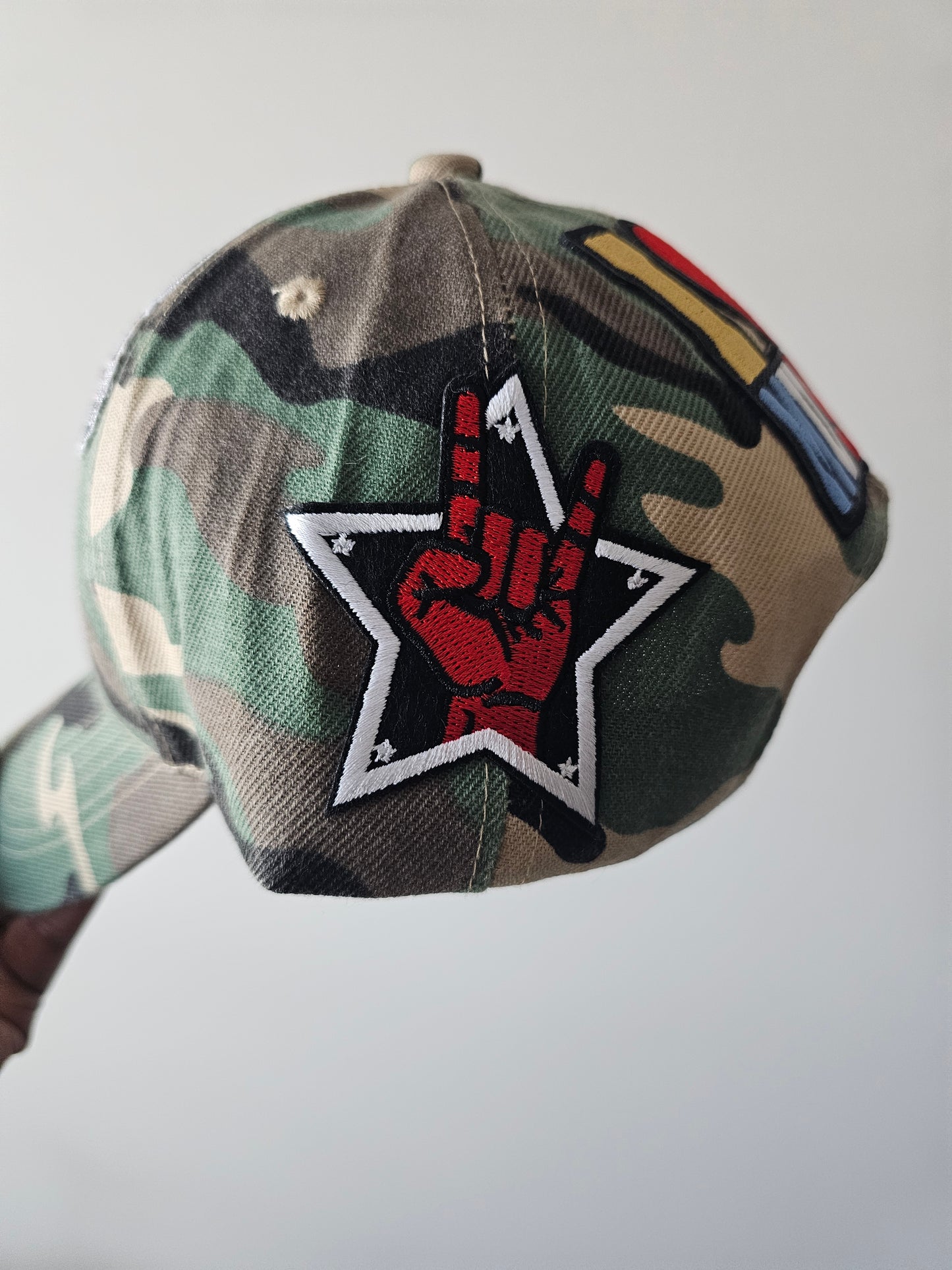 Rock & Roll Music Camo Cap