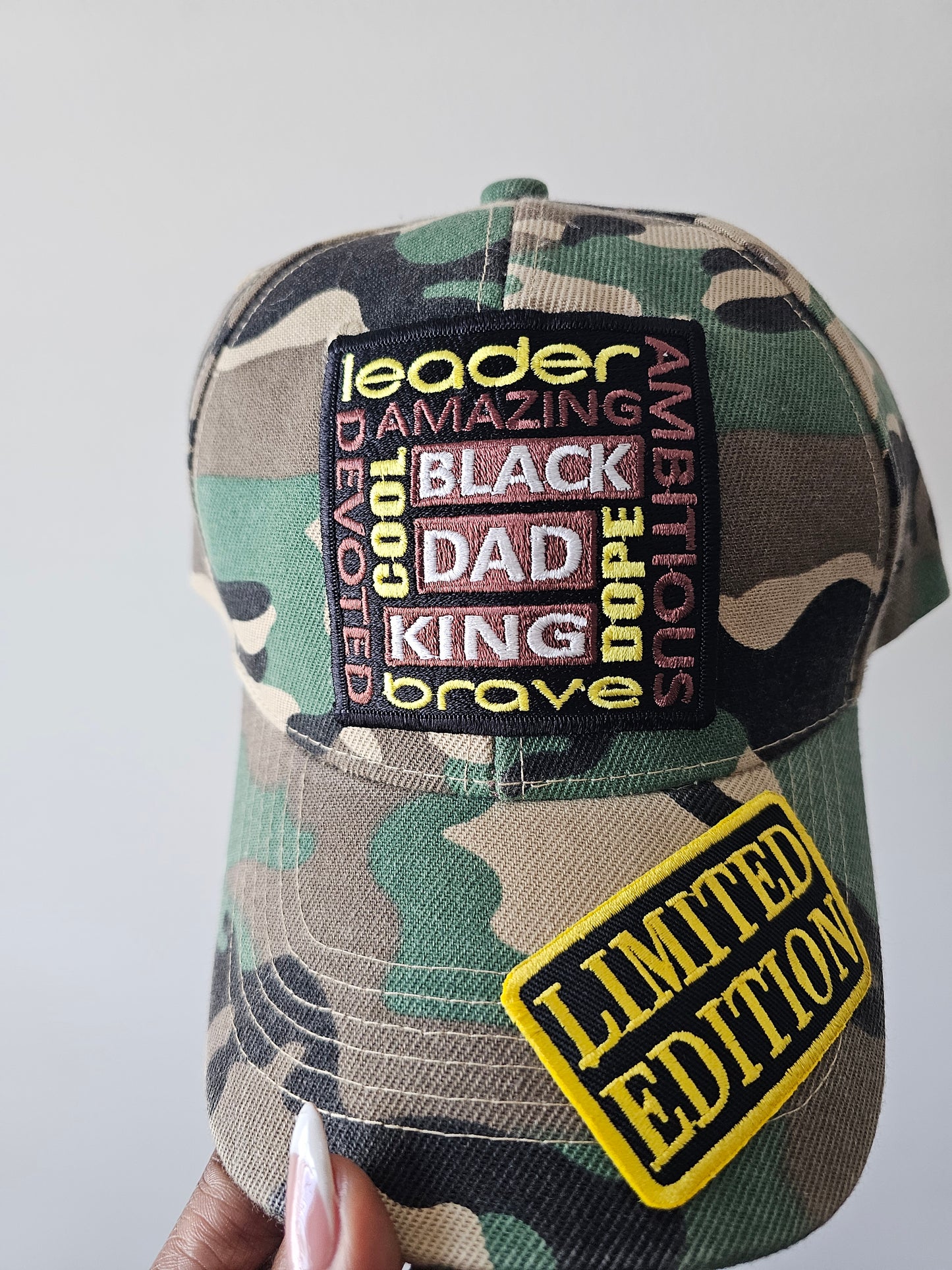 Black Dad LE Camo Cap