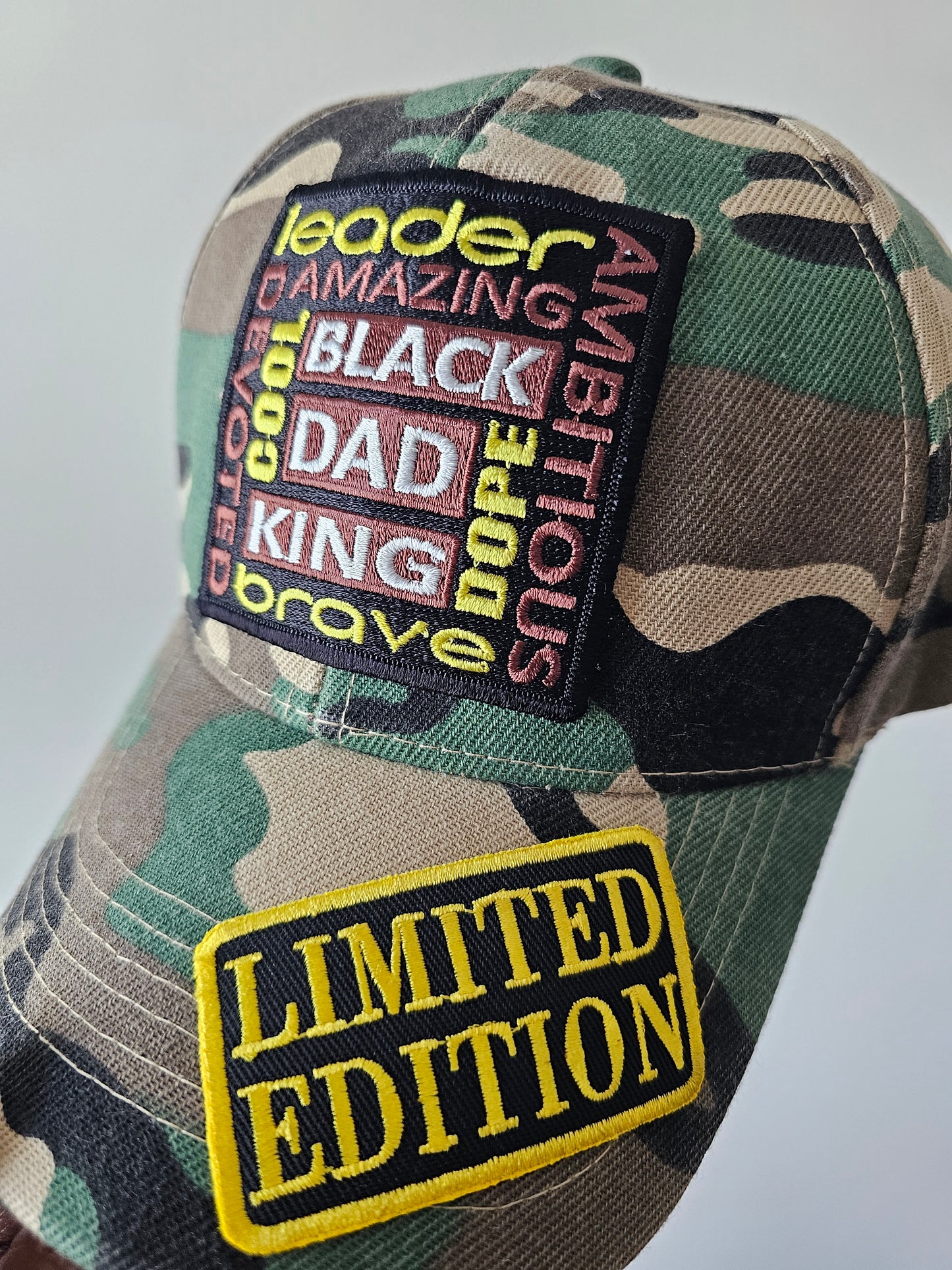 Black Dad LE Camo Cap