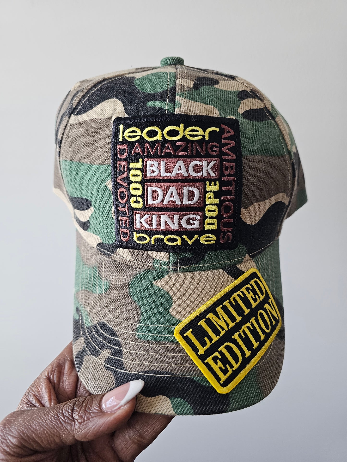 Black Dad LE Camo Cap