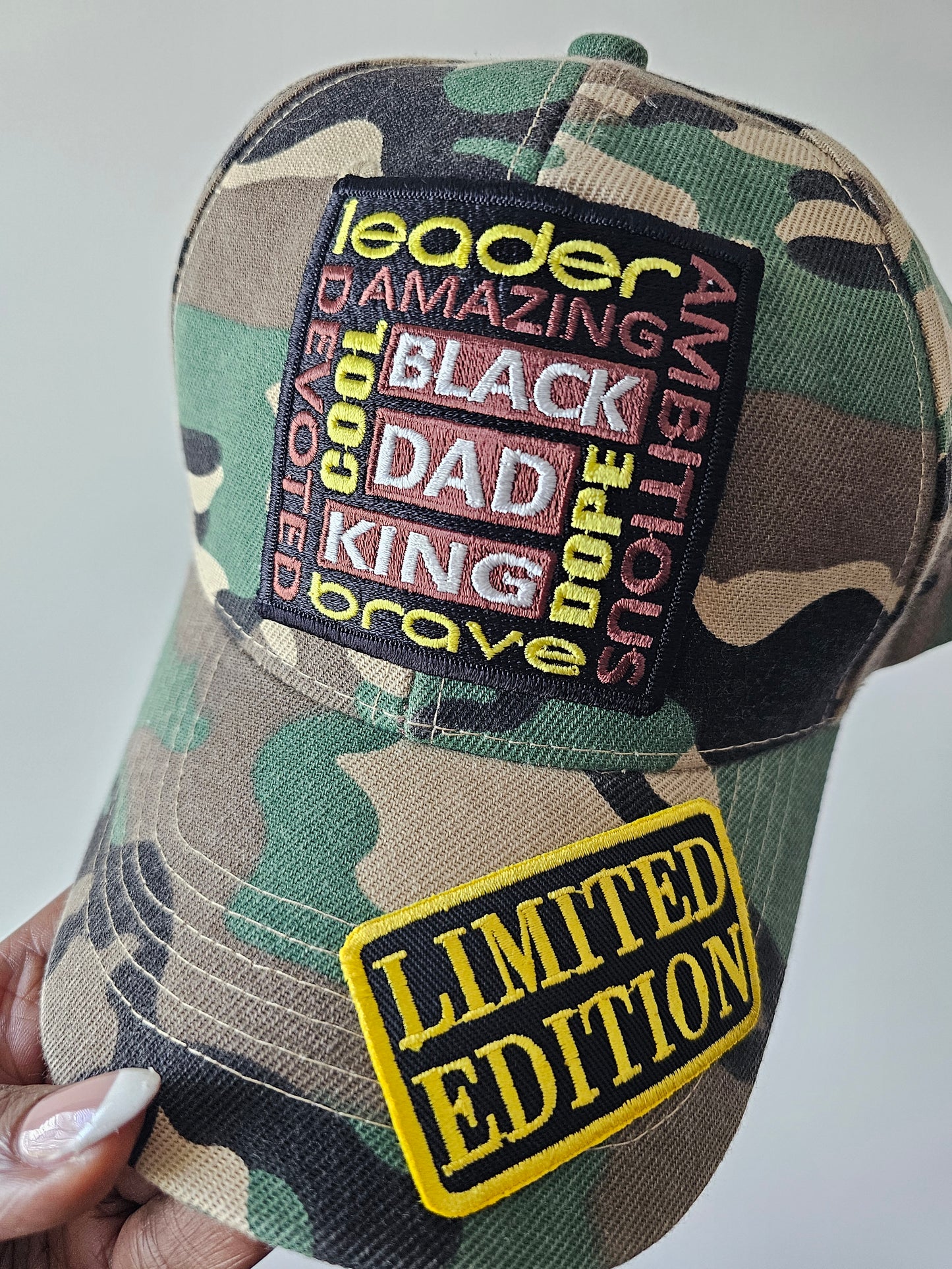 Black Dad LE Camo Cap