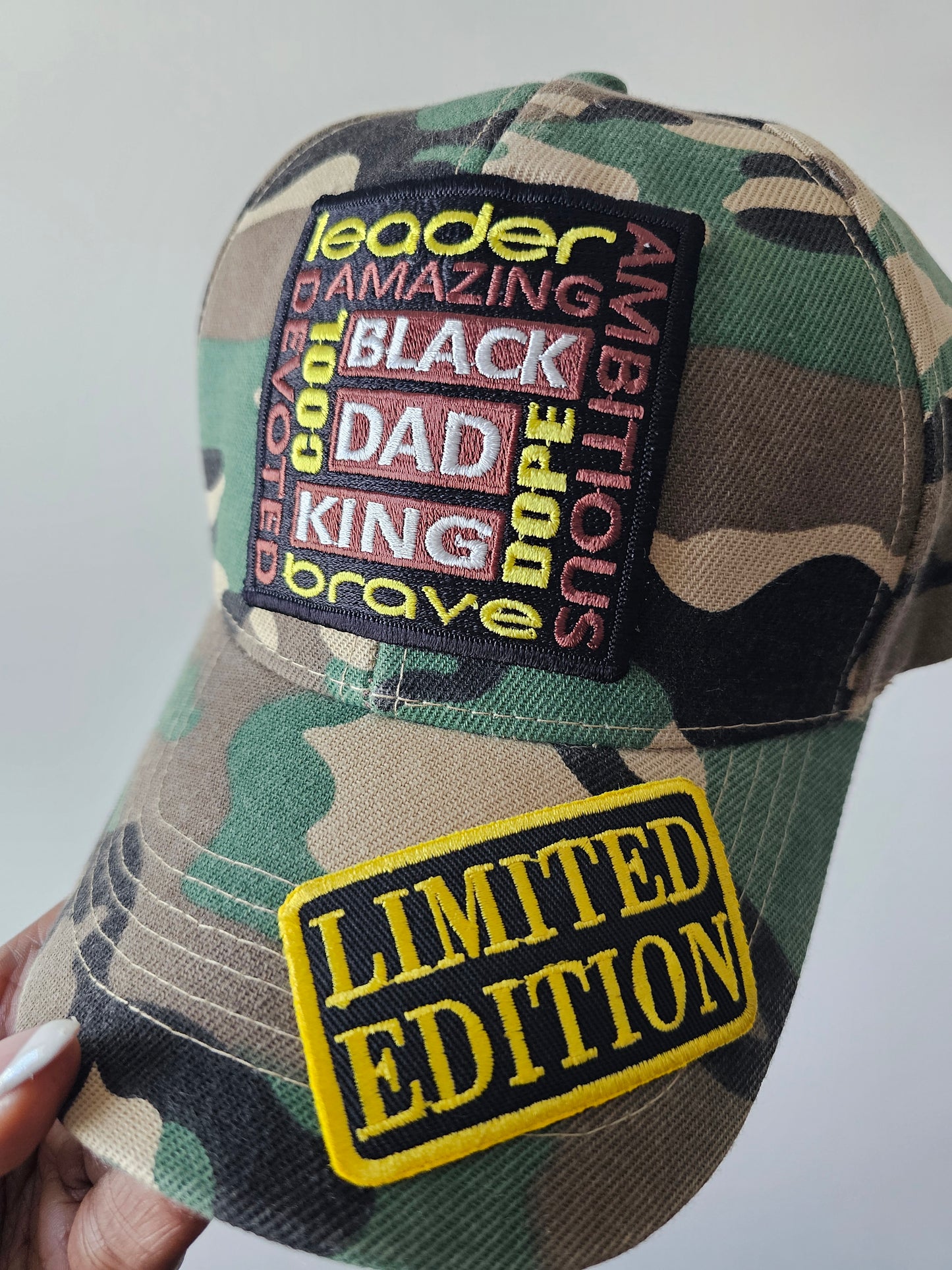 Black Dad LE Camo Cap