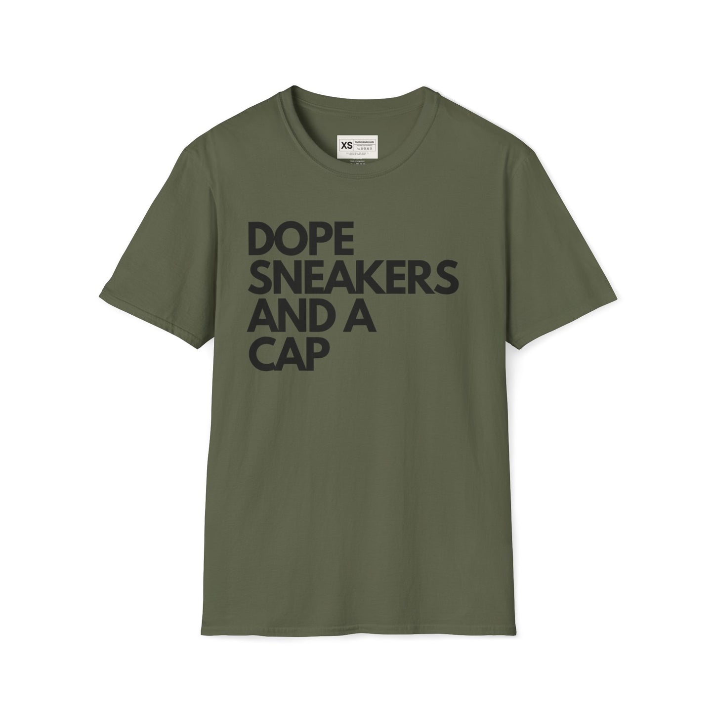 Dope Sneakers And A Cap Unisex Softstyle T-Shirt