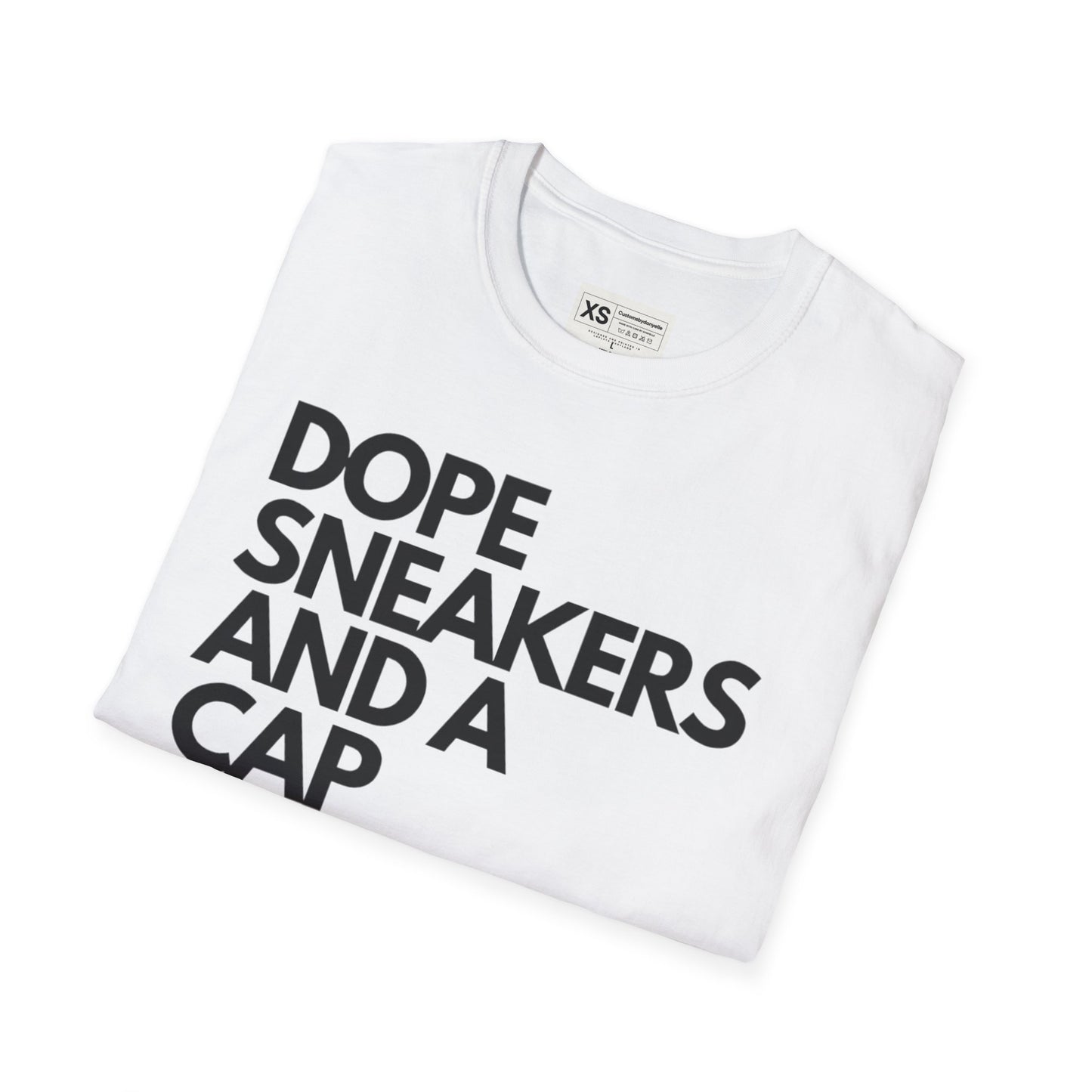 Dope Sneakers And A Cap Unisex Softstyle T-Shirt