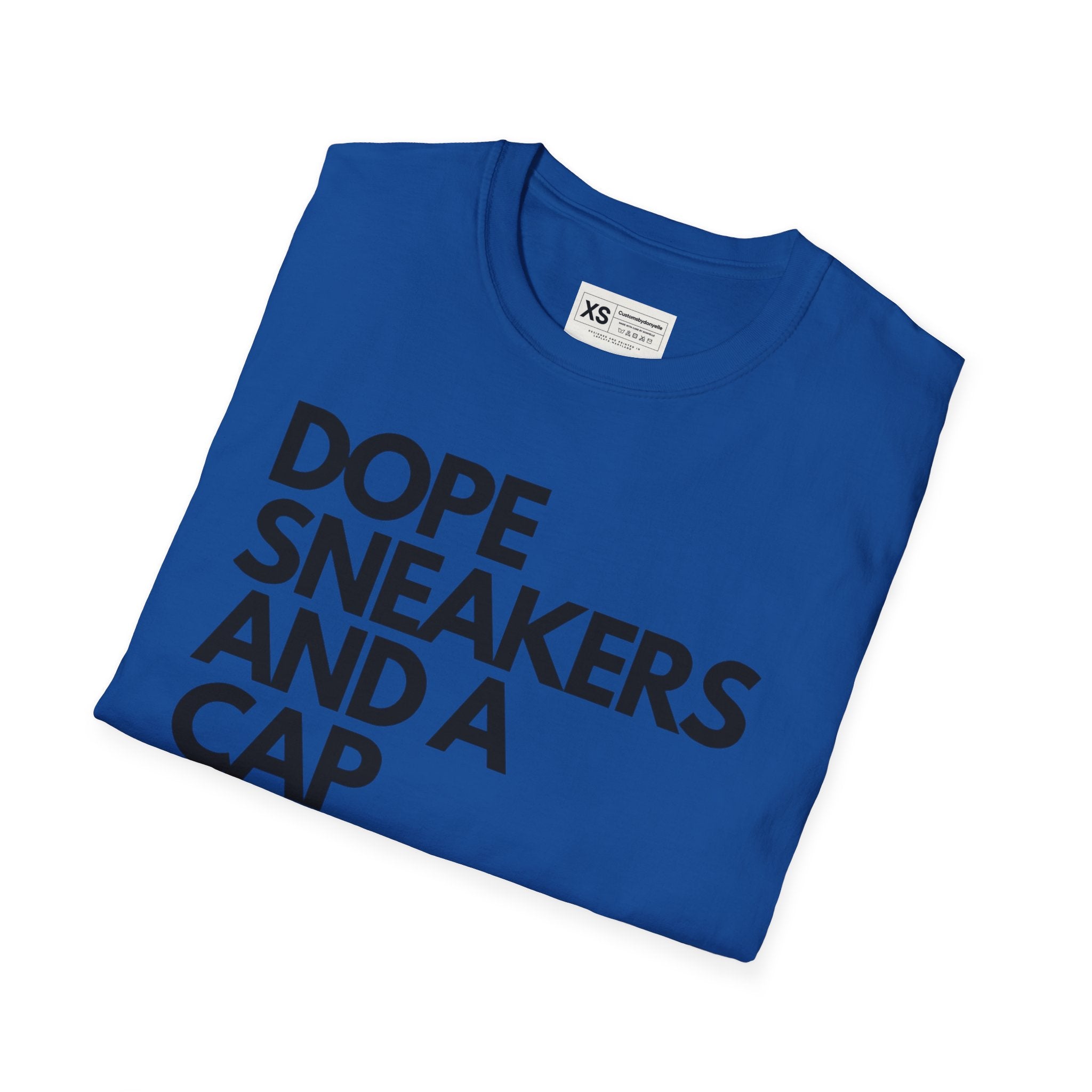 Dope Sneakers And A Cap Unisex Softstyle T-Shirt