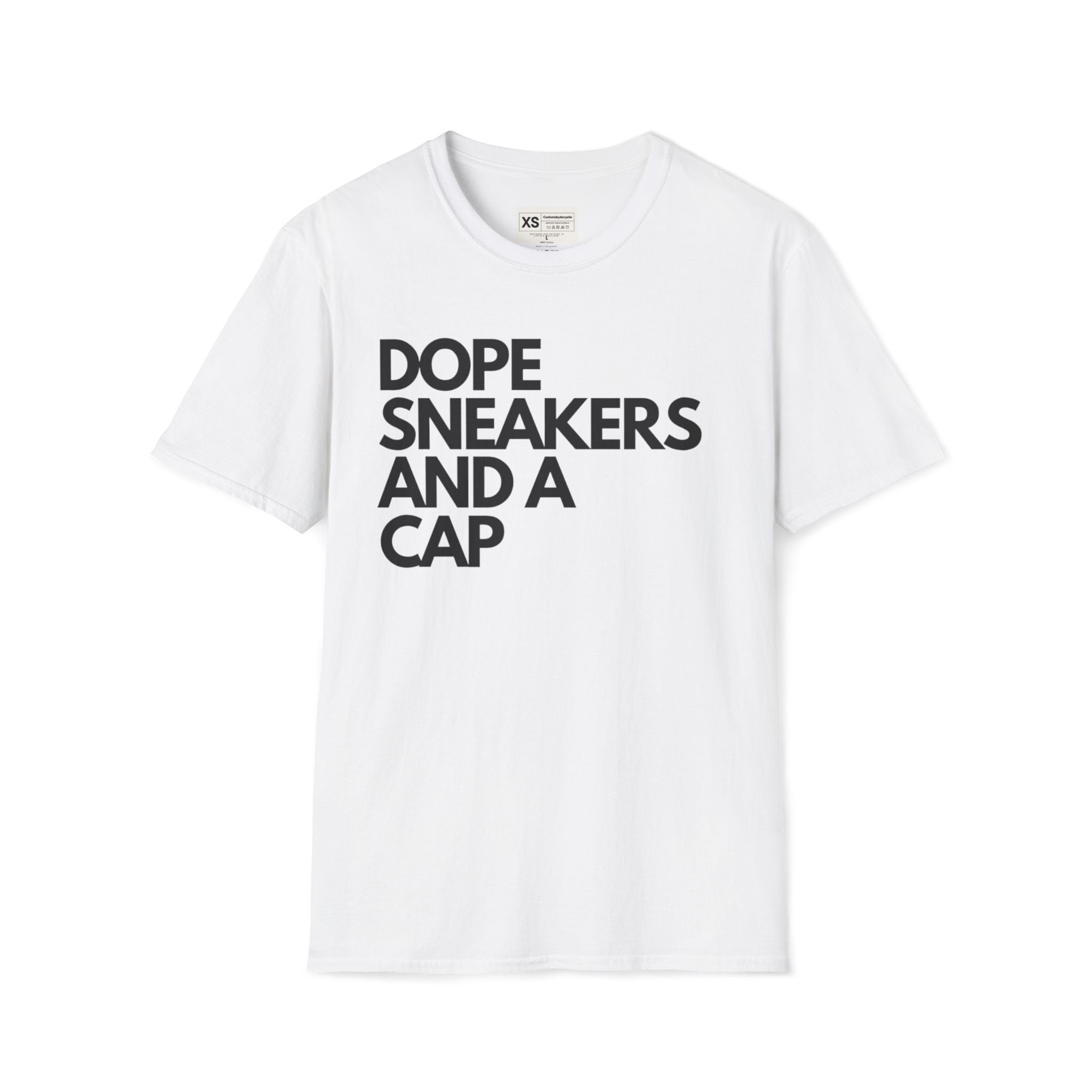 Dope Sneakers And A Cap Unisex Softstyle T-Shirt