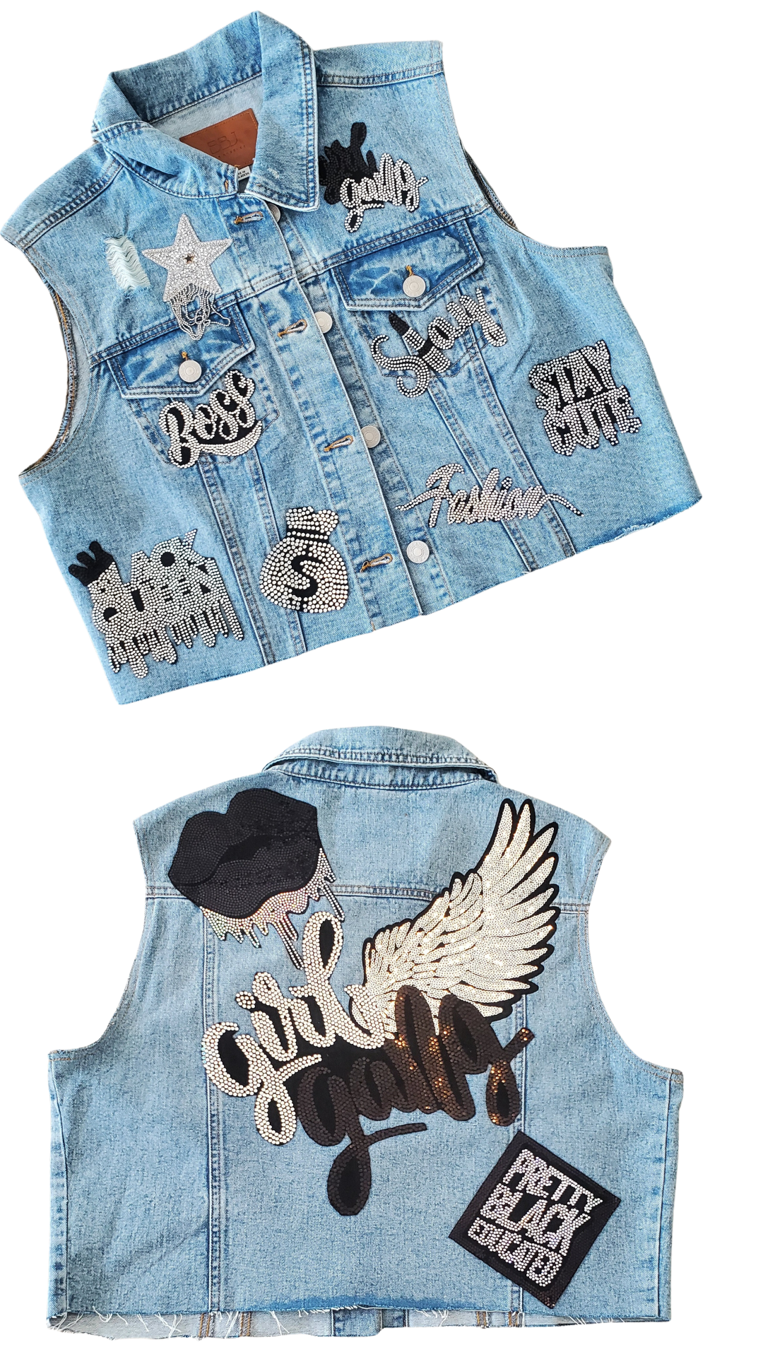 Custom Denim Bling Jacket