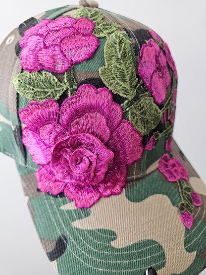 Floral Appliqué Cap