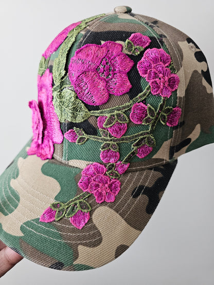 Floral Appliqué Cap