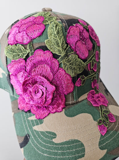 Floral Appliqué Cap