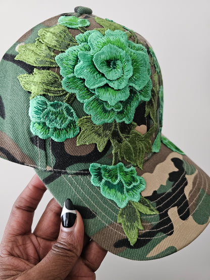 Floral Appliqué Cap