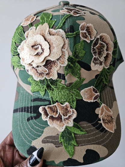 Floral Appliqué Cap