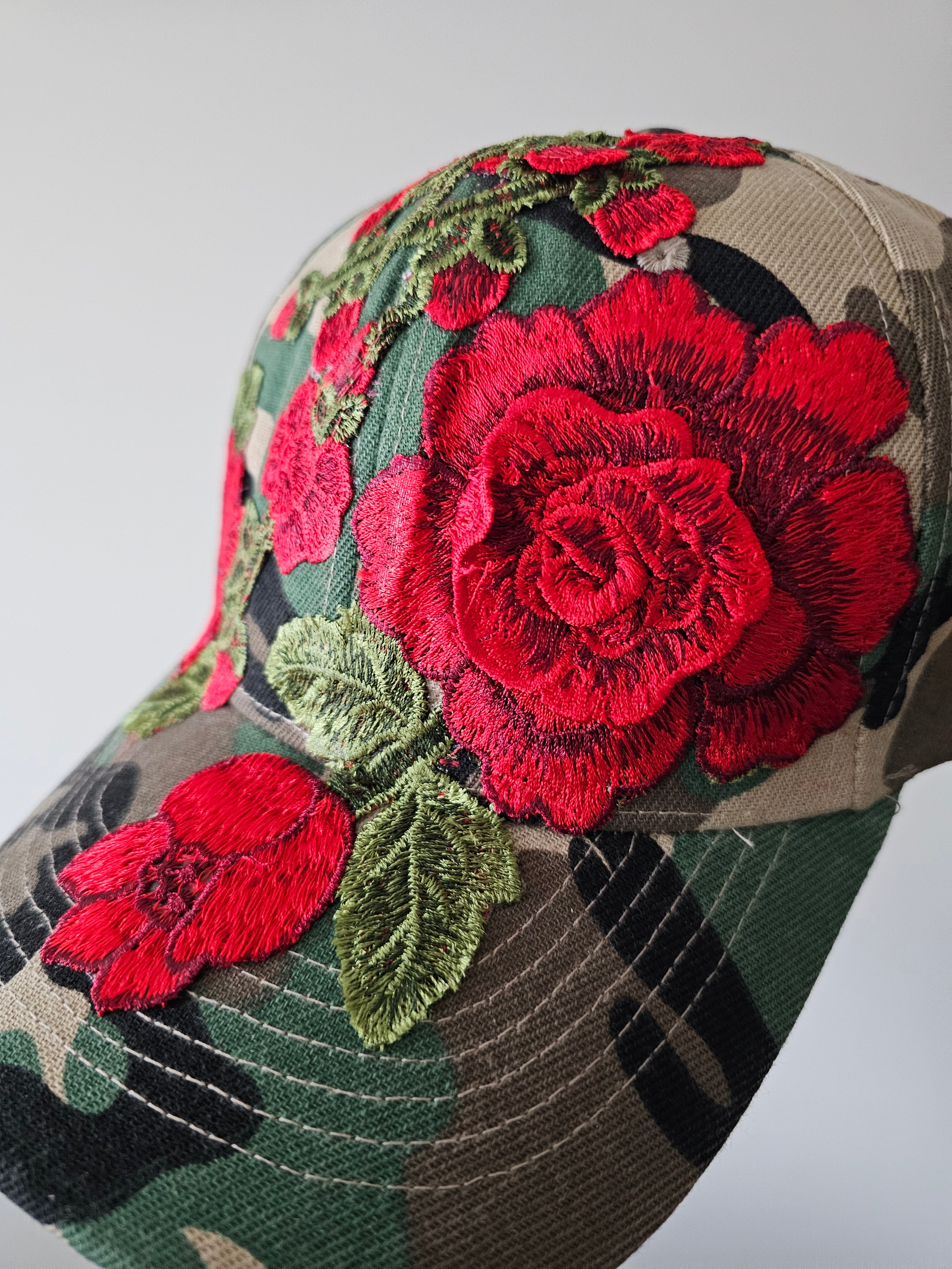 Floral Appliqué Cap
