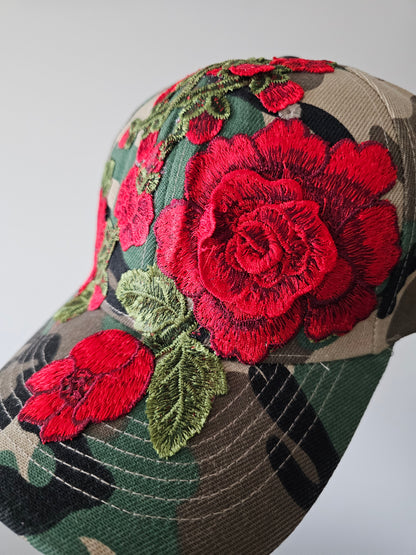 Floral Appliqué Cap