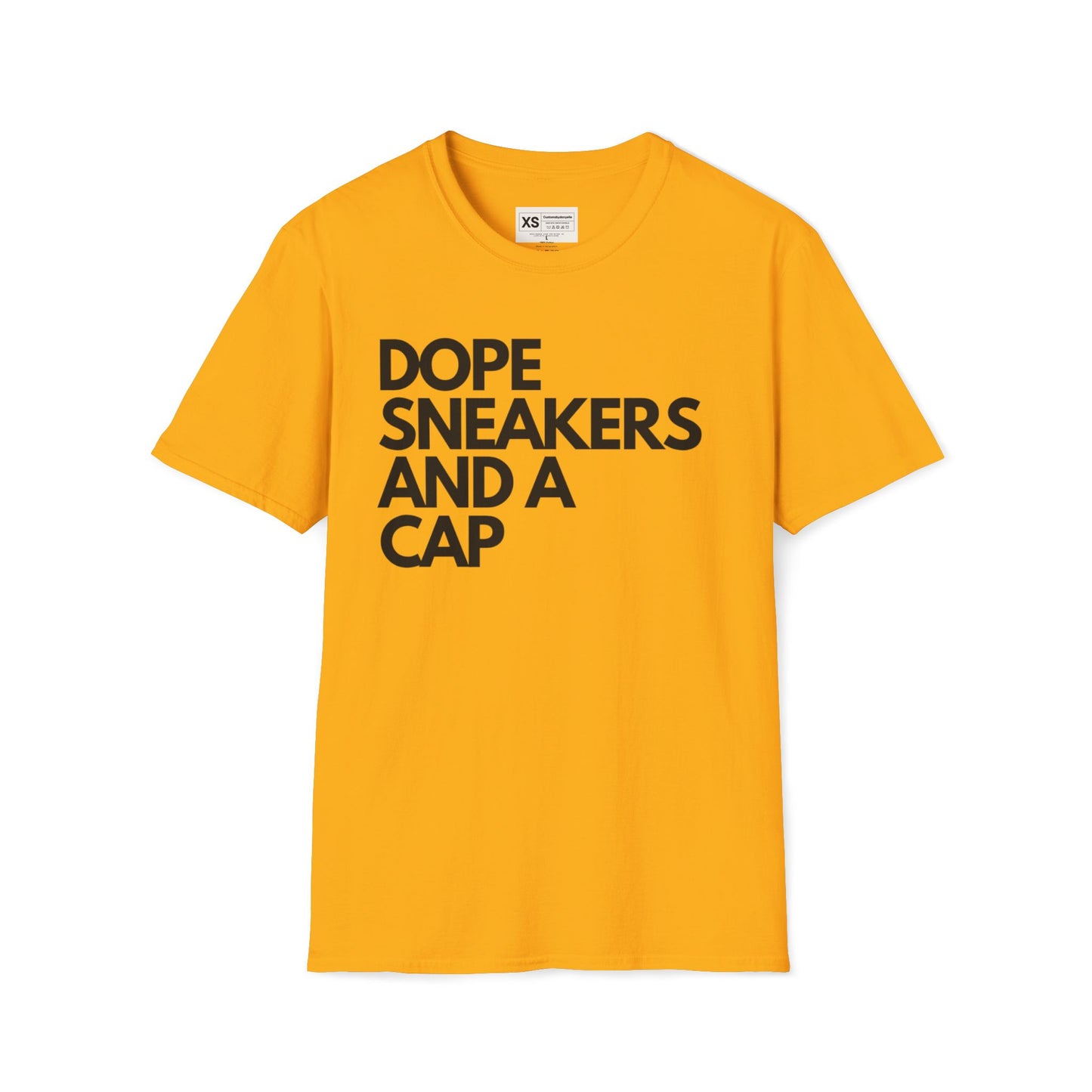 Dope Sneakers And A Cap Unisex Softstyle T-Shirt
