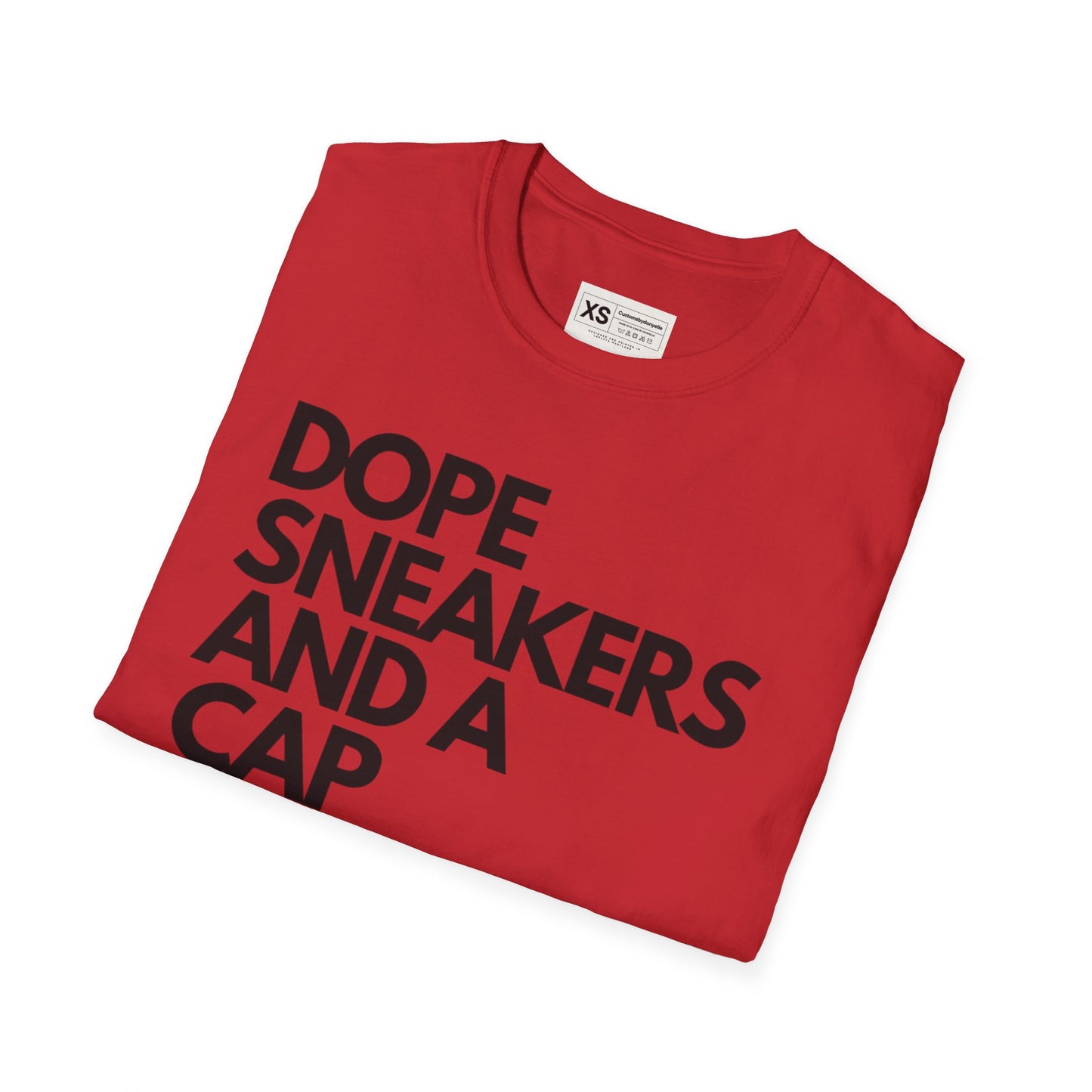 Dope Sneakers And A Cap Unisex Softstyle T-Shirt