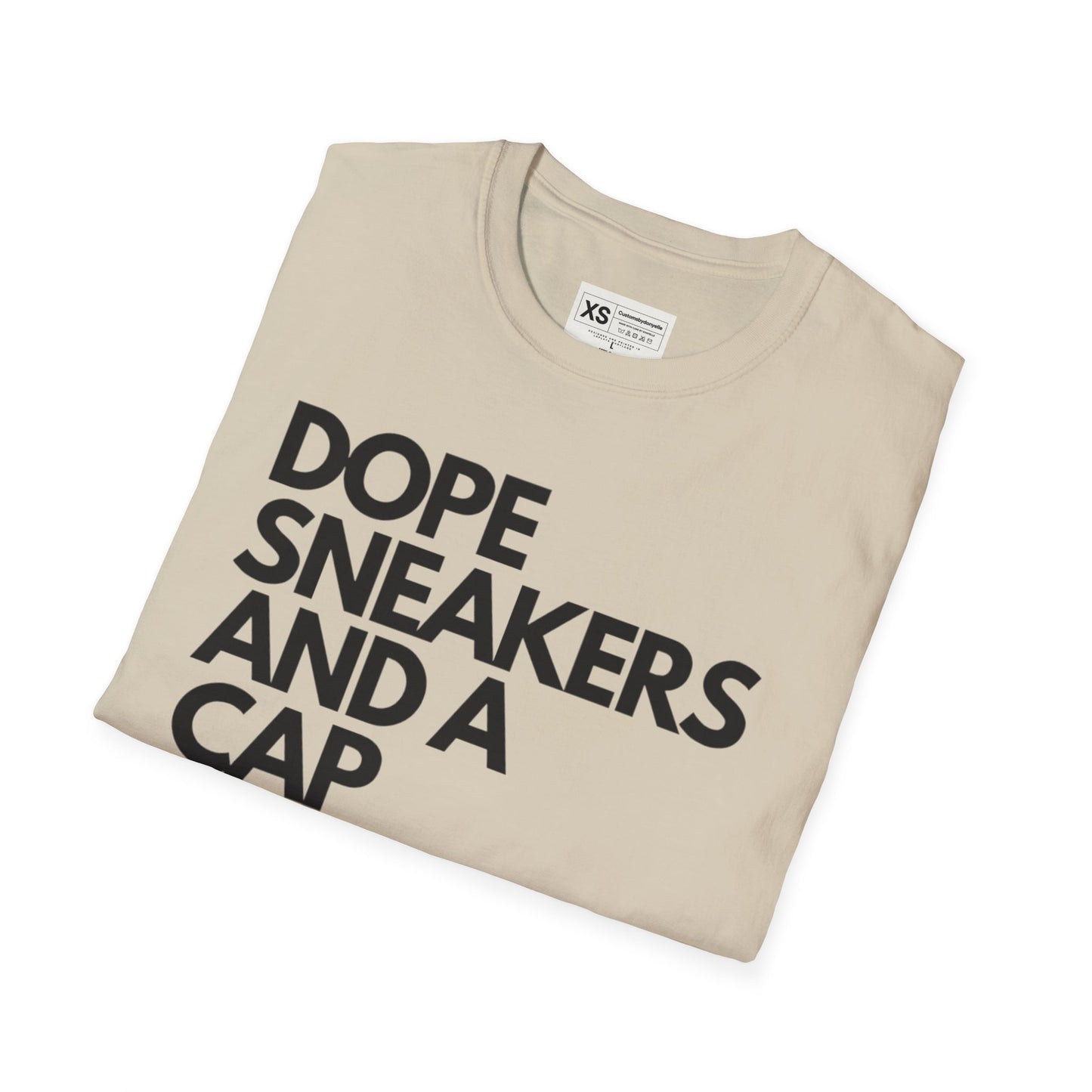 Dope Sneakers And A Cap Unisex Softstyle T-Shirt