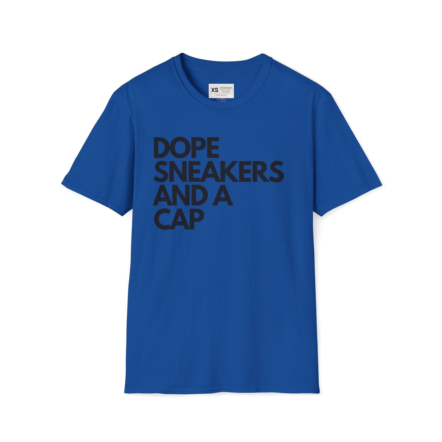 Dope Sneakers And A Cap Unisex Softstyle T-Shirt