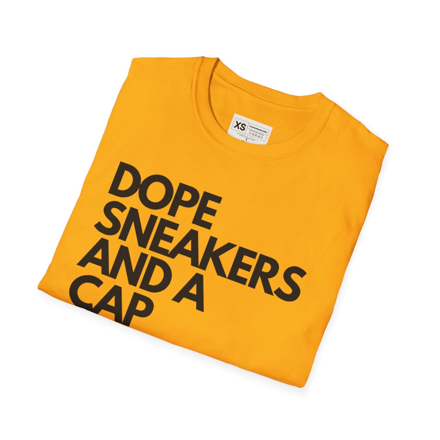 Dope Sneakers And A Cap Unisex Softstyle T-Shirt