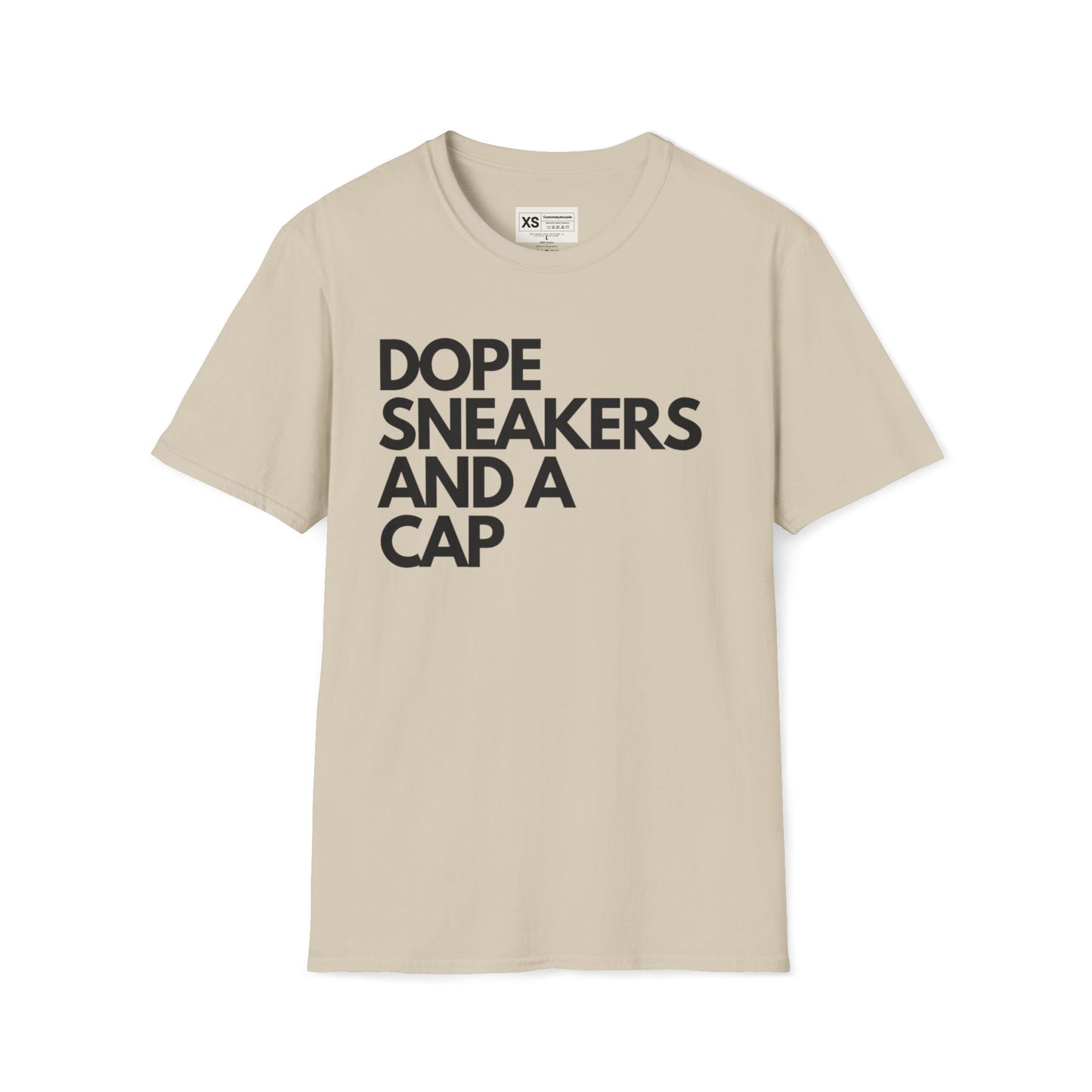 Dope Sneakers And A Cap Unisex Softstyle T-Shirt