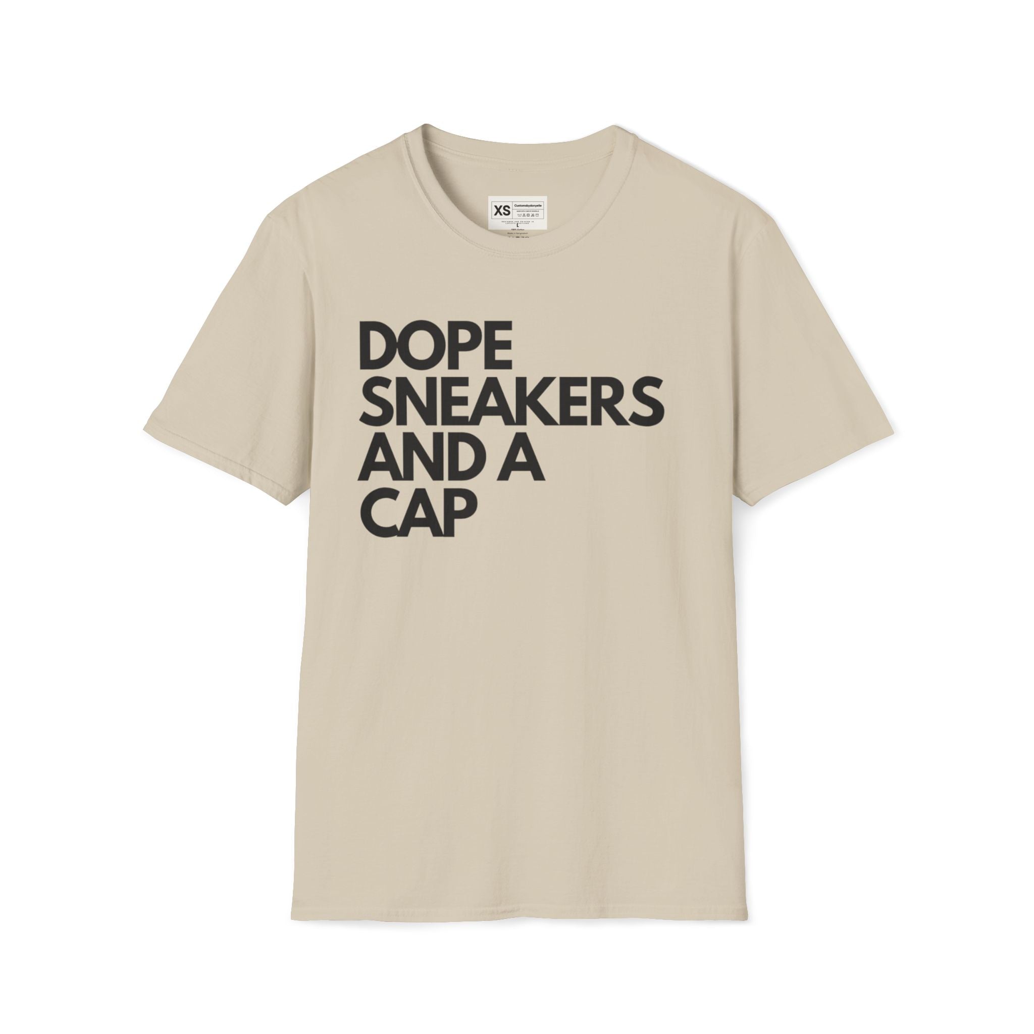 Dope Sneakers And A Cap Unisex Softstyle T-Shirt