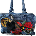 Black Queen Luxe Denim Statement Bag | One-of-One Custom Designer Purse