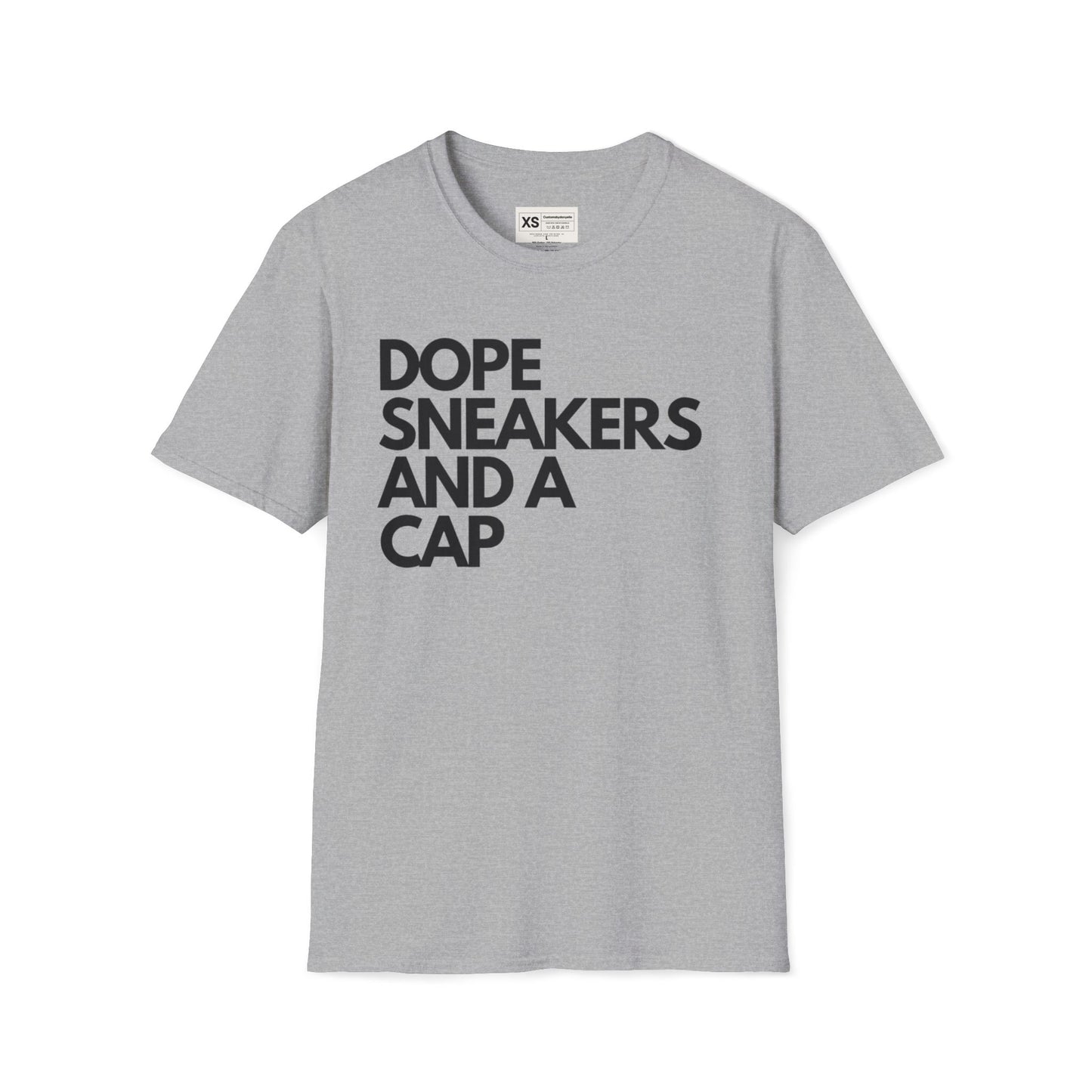 Dope Sneakers And A Cap Unisex Softstyle T-Shirt