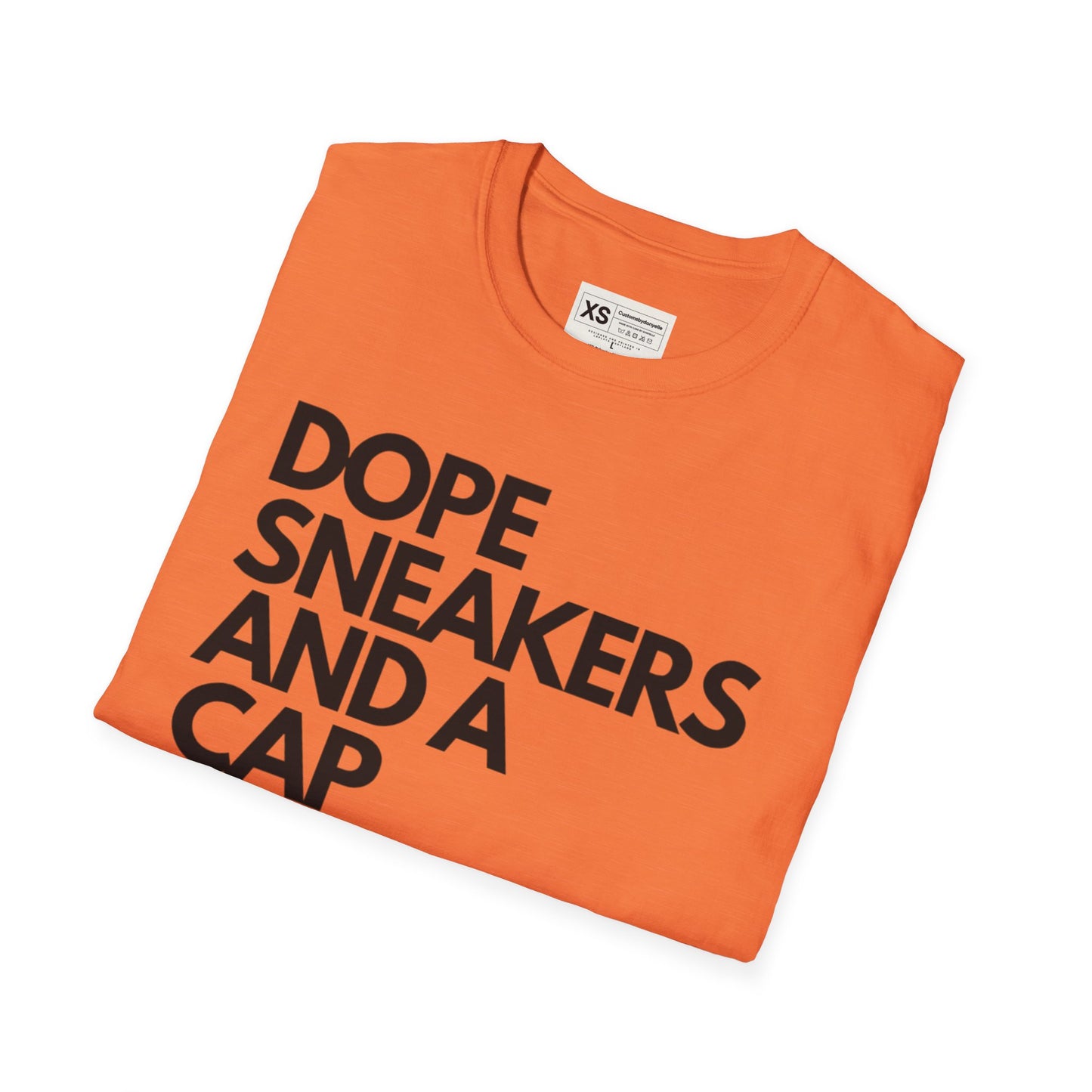 Dope Sneakers And A Cap Unisex Softstyle T-Shirt