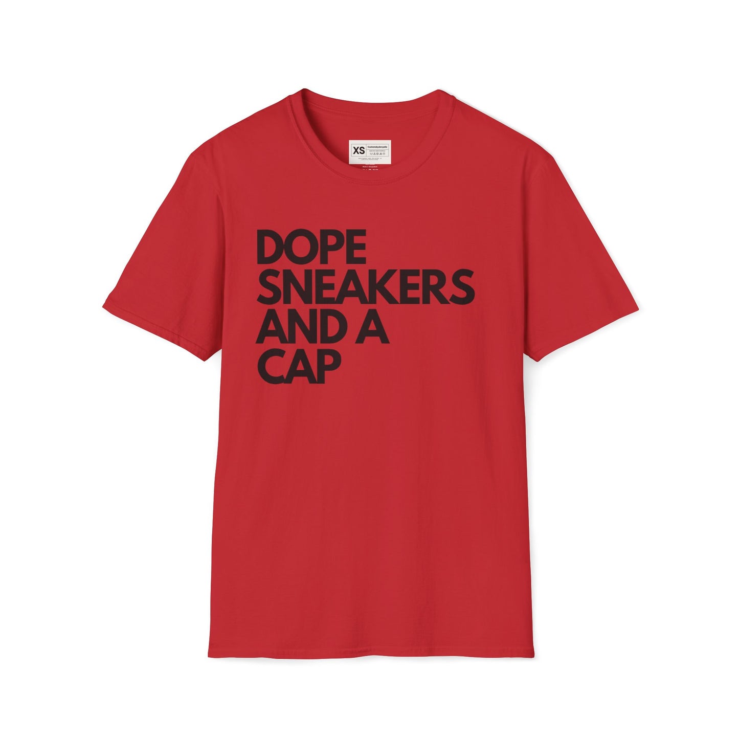 Dope Sneakers And A Cap Unisex Softstyle T-Shirt
