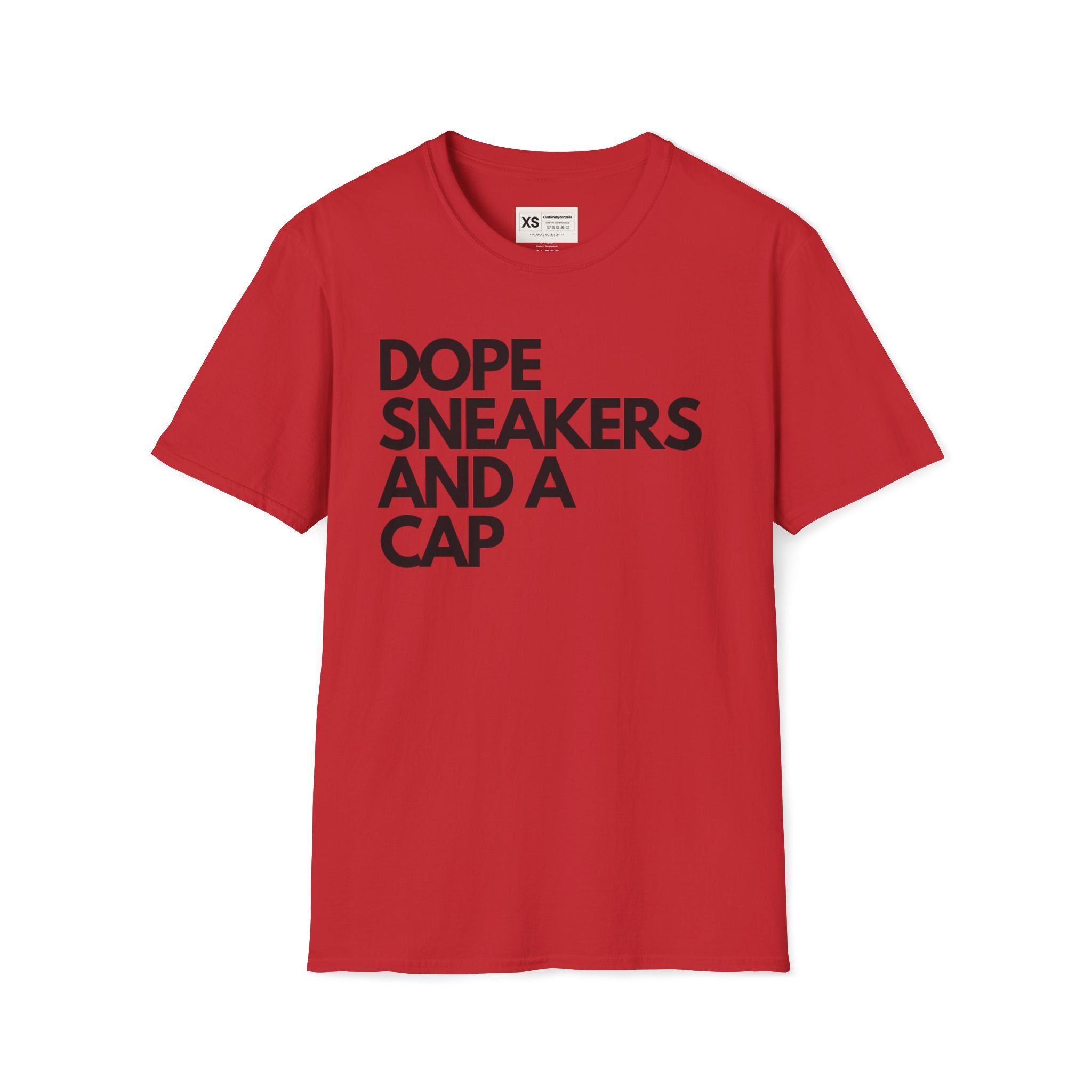 Dope Sneakers And A Cap Unisex Softstyle T-Shirt