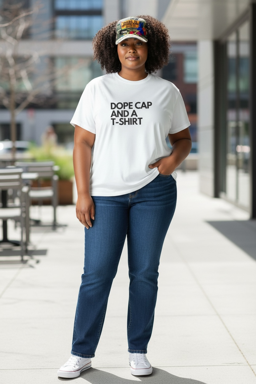 Dope Cap And A T-shirt Soft Unisex Tshirt