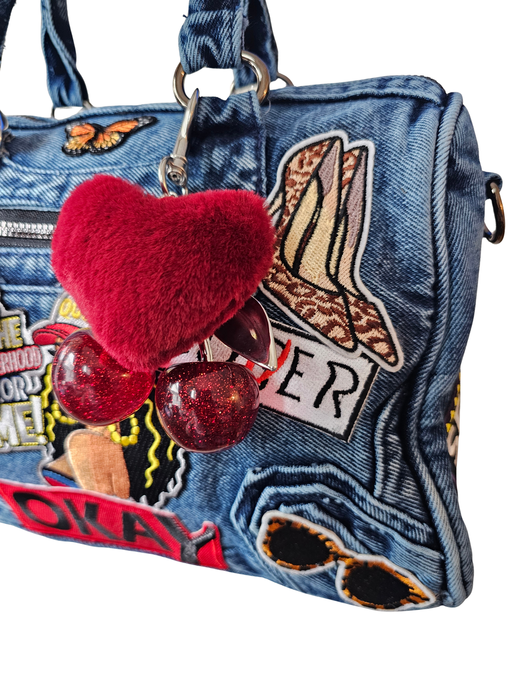 Sisterhood Denim Patch Work Bag
