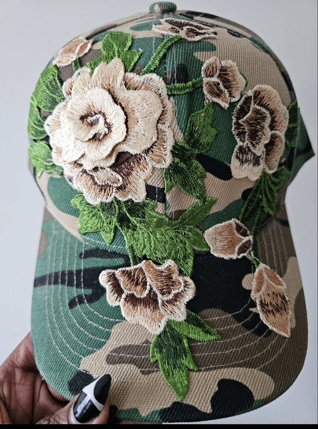 Floral Appliqué Cap