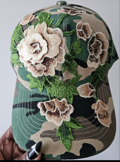 Floral Appliqué Cap