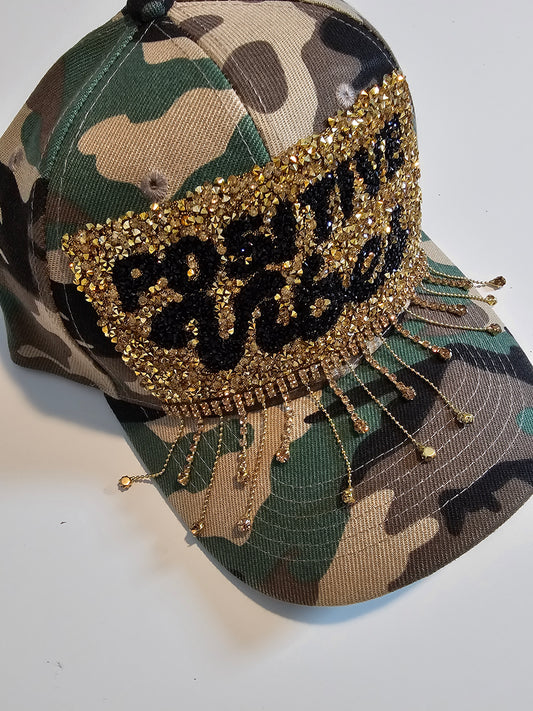 Postive Vibes Camo Cap