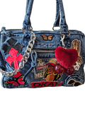 Sisterhood Denim Patch Work Bag